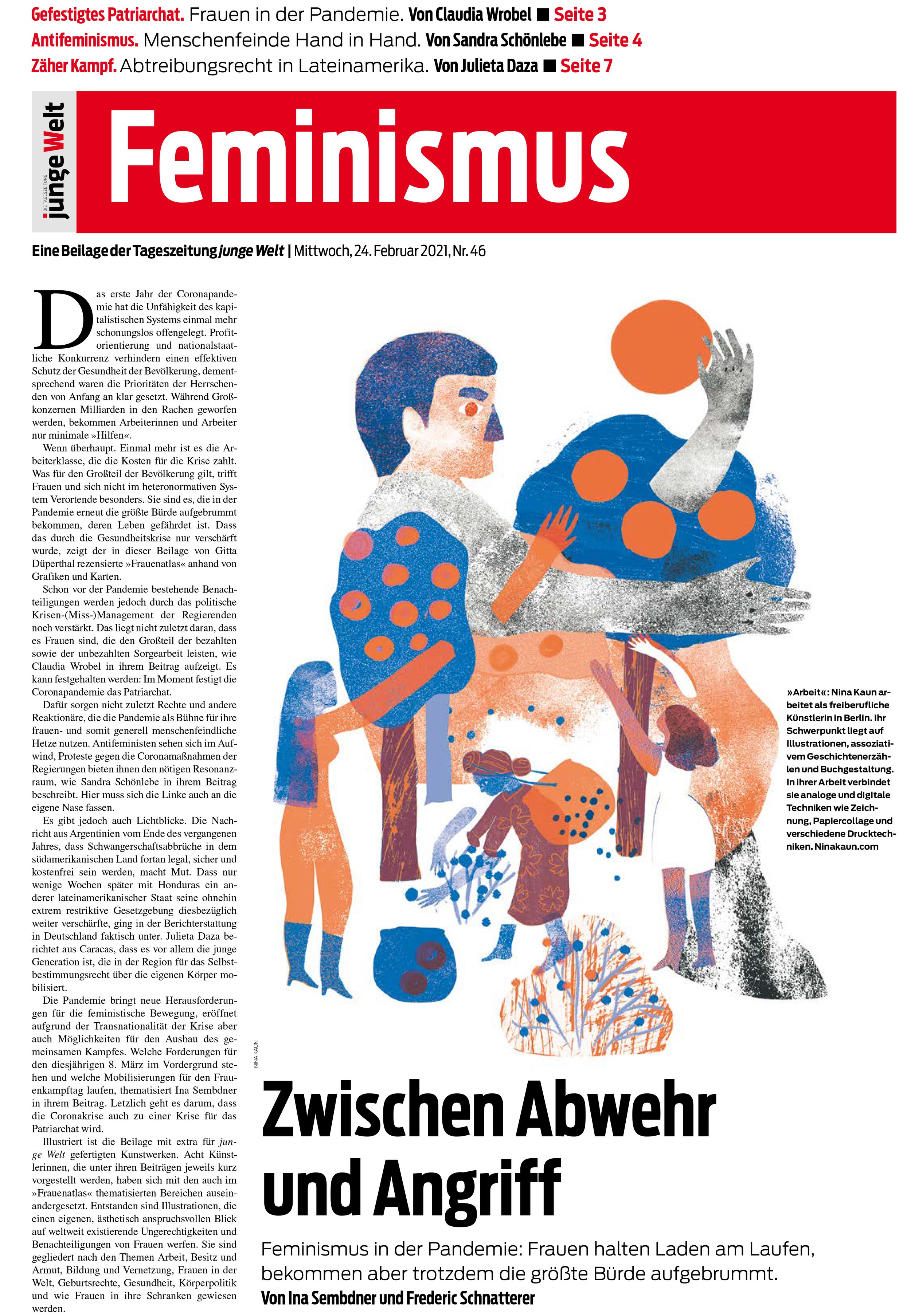 I created the concept and worked with 8 women Illustrators from different backgrounds to create and edit the visuals for this feminism supplement 2021