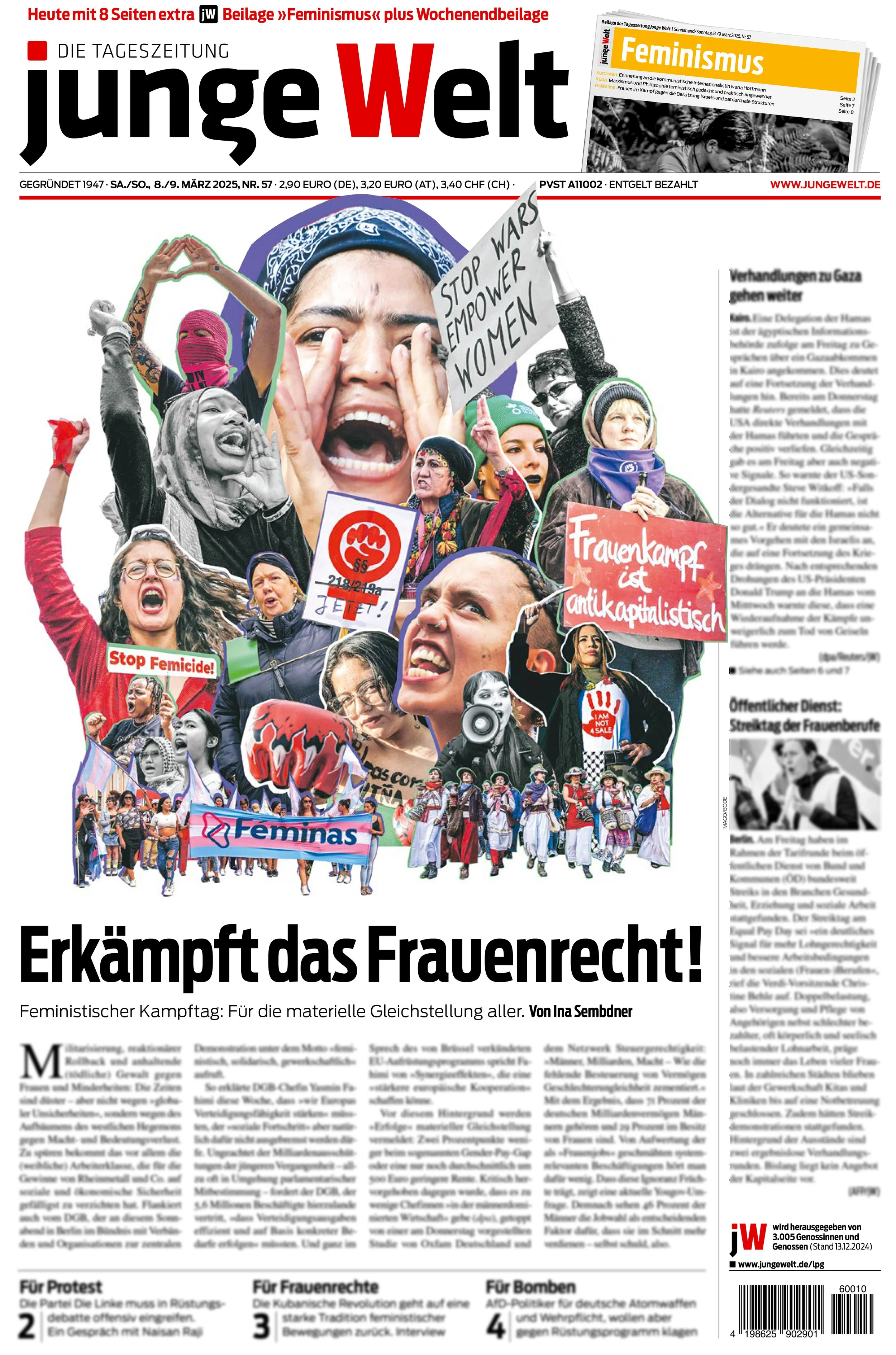 A collage I was commissioned to make for the title page of International Women's day 8th of March 2025