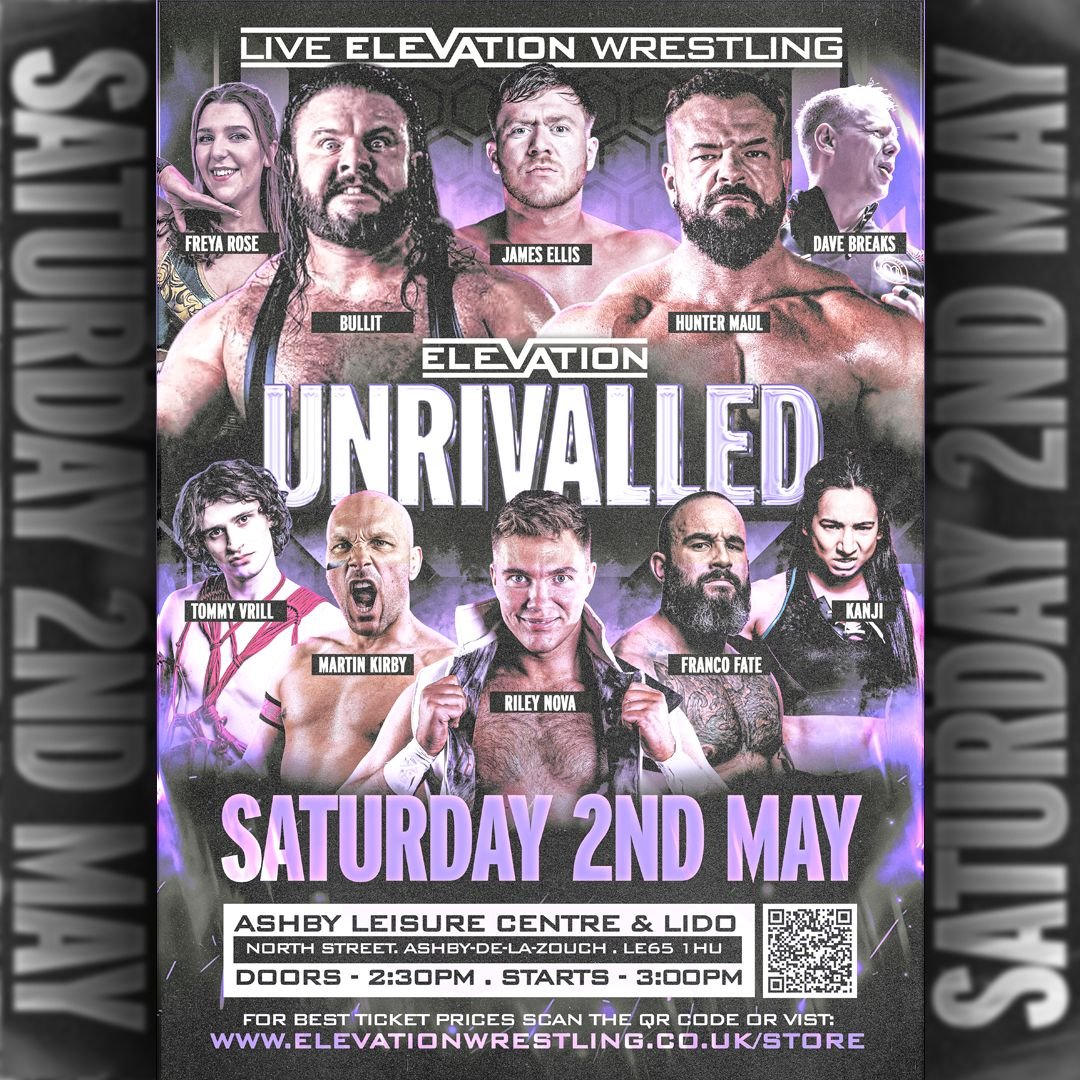 [Front Row Add-on] Live Wrestling in Ashby-de-la-Zouch on 2 May 2026