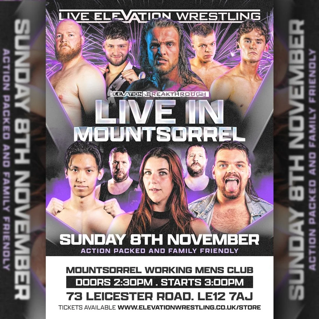 Live Wrestling in Mountsorrel on 8 November 2026