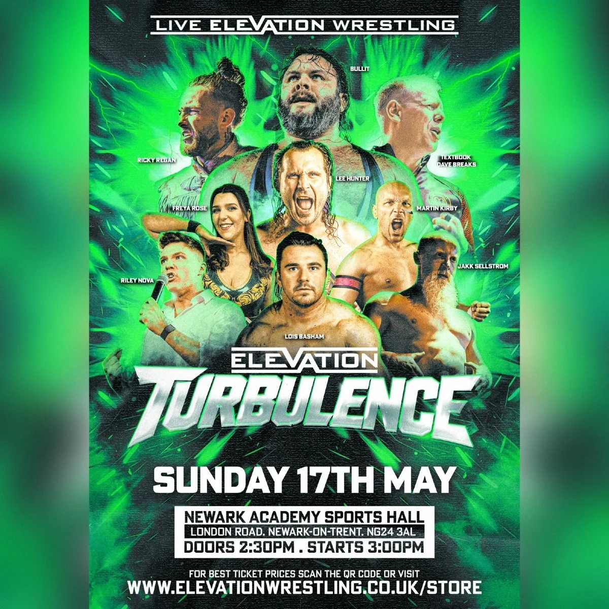 Live Wrestling in Newark on 17 May 2026