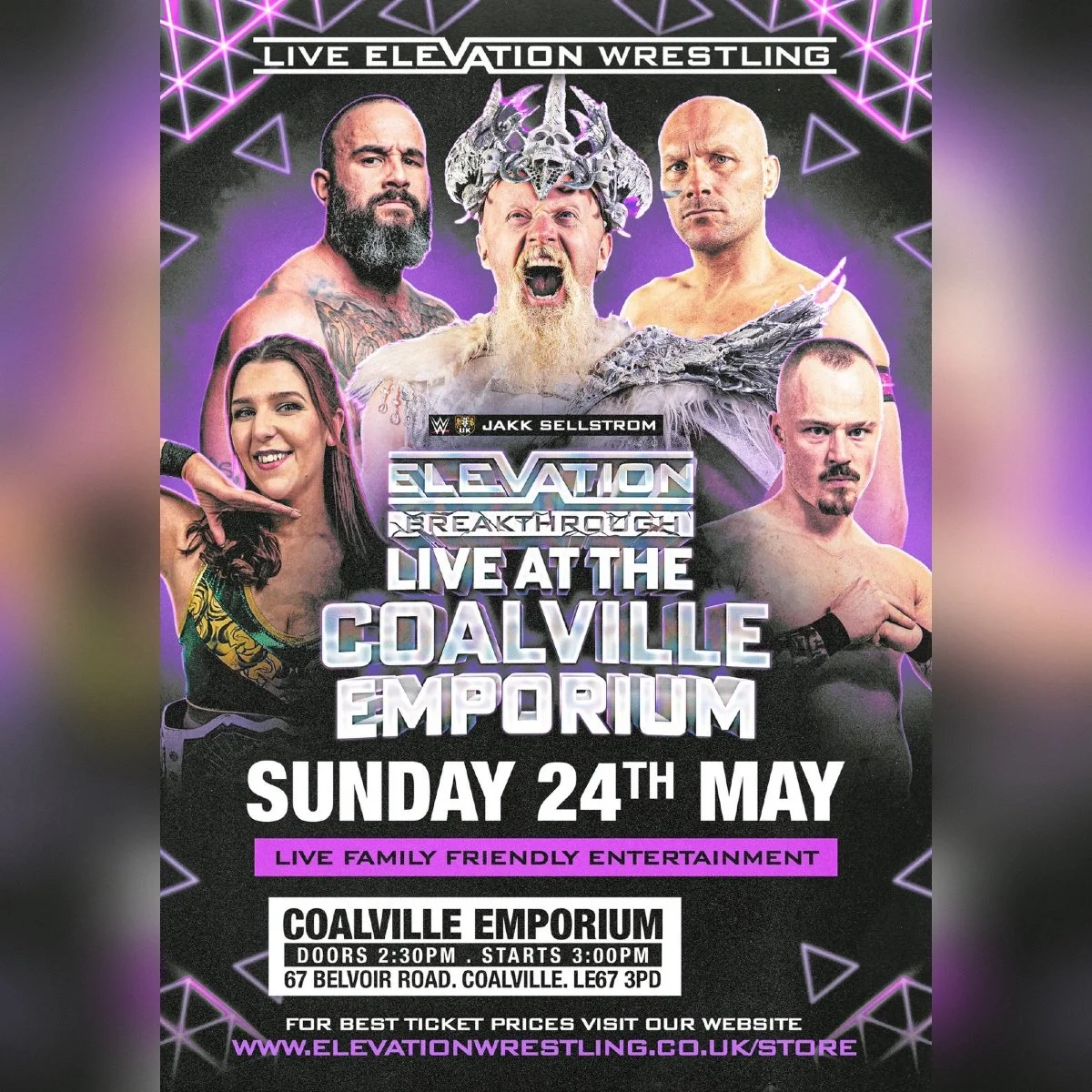 Live Wrestling in Coalville on 24 May 2026