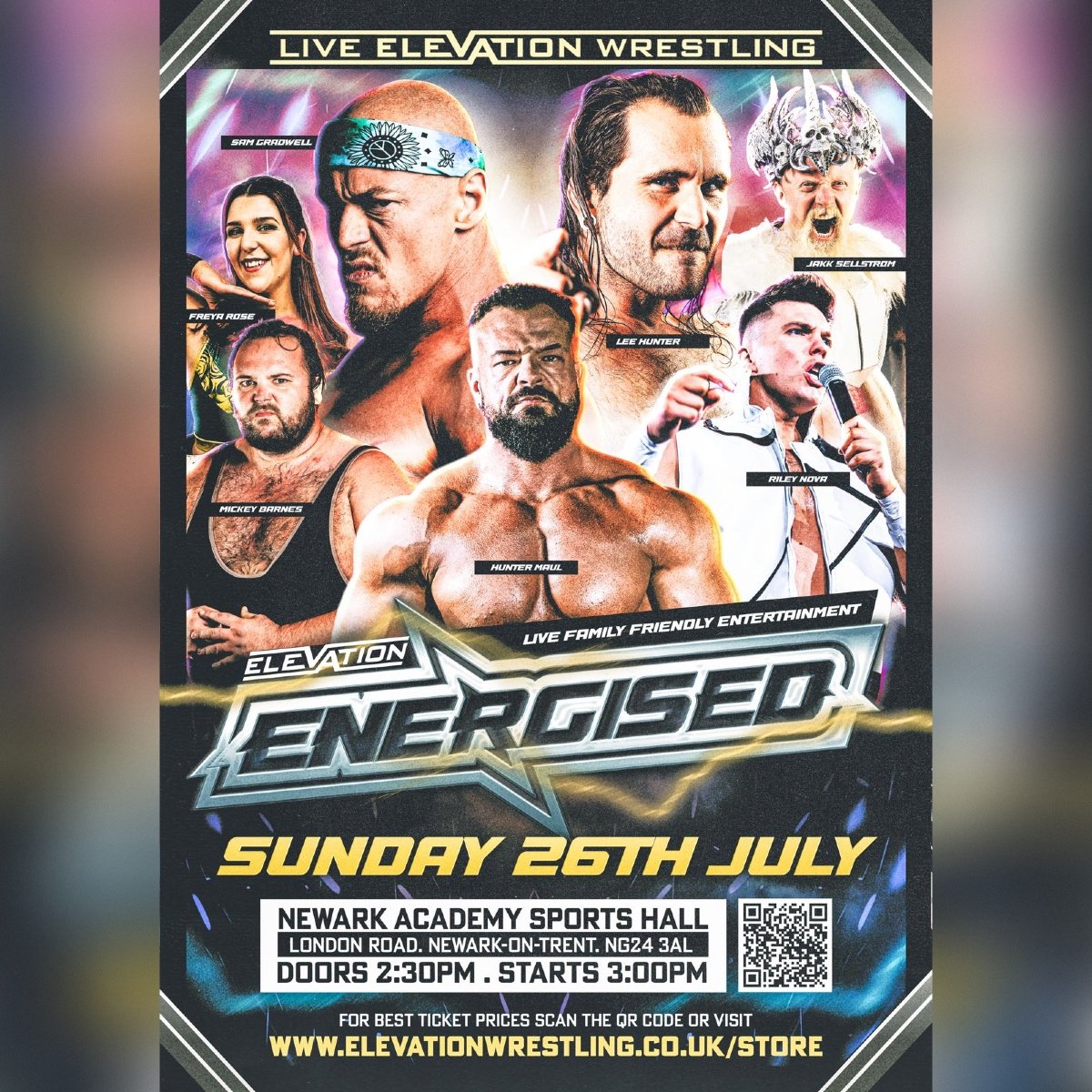 Live Wrestling in Newark on 26 July 2026
