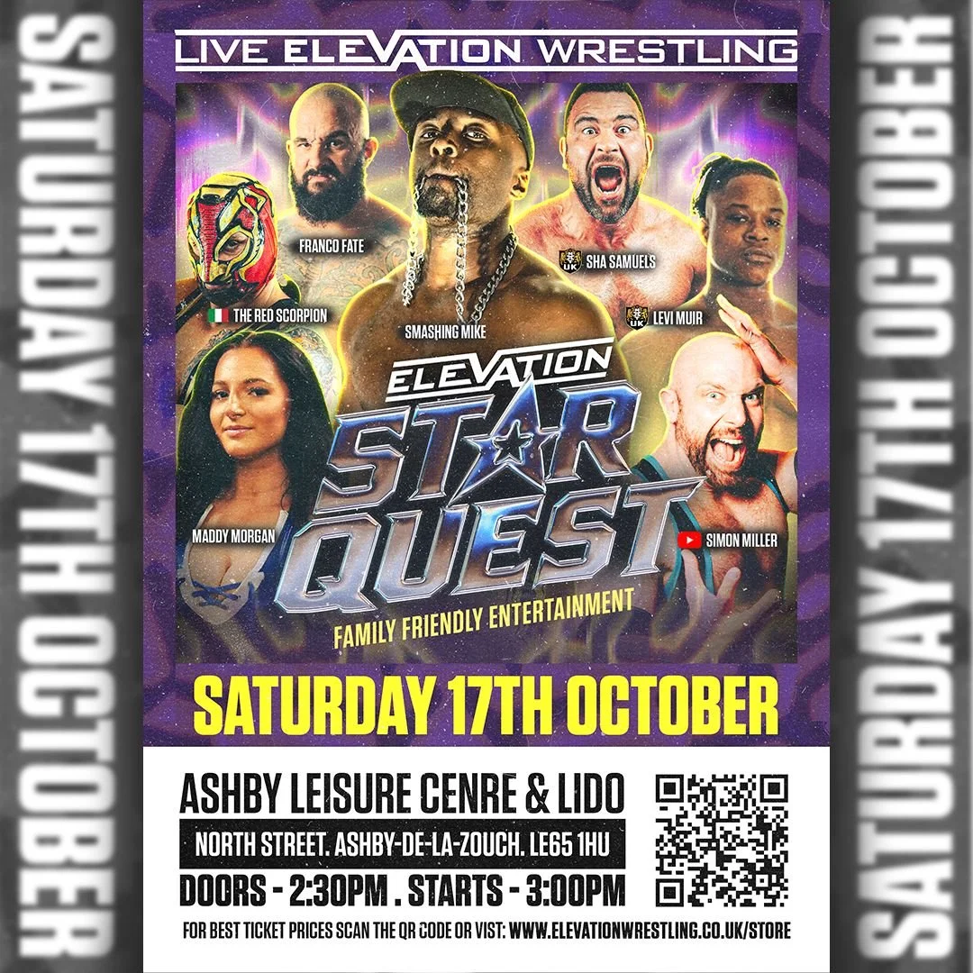 Live Wrestling in Ashby-de-la-Zouch on 17 October 2026