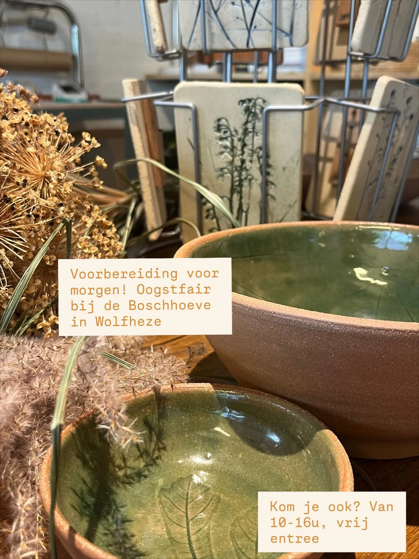 Morgen staan we gezellig op de oogstfair van @de_boschhoeve de Boschhoeve te Wolfheze.🌸
Een prachtige plek om van de tuin te genieten, de kramen, brocante, planten en koffie met lekkers!🌿
Hopen op goed weer 🙏.
10-16u , vrij entree.
#botanischekera