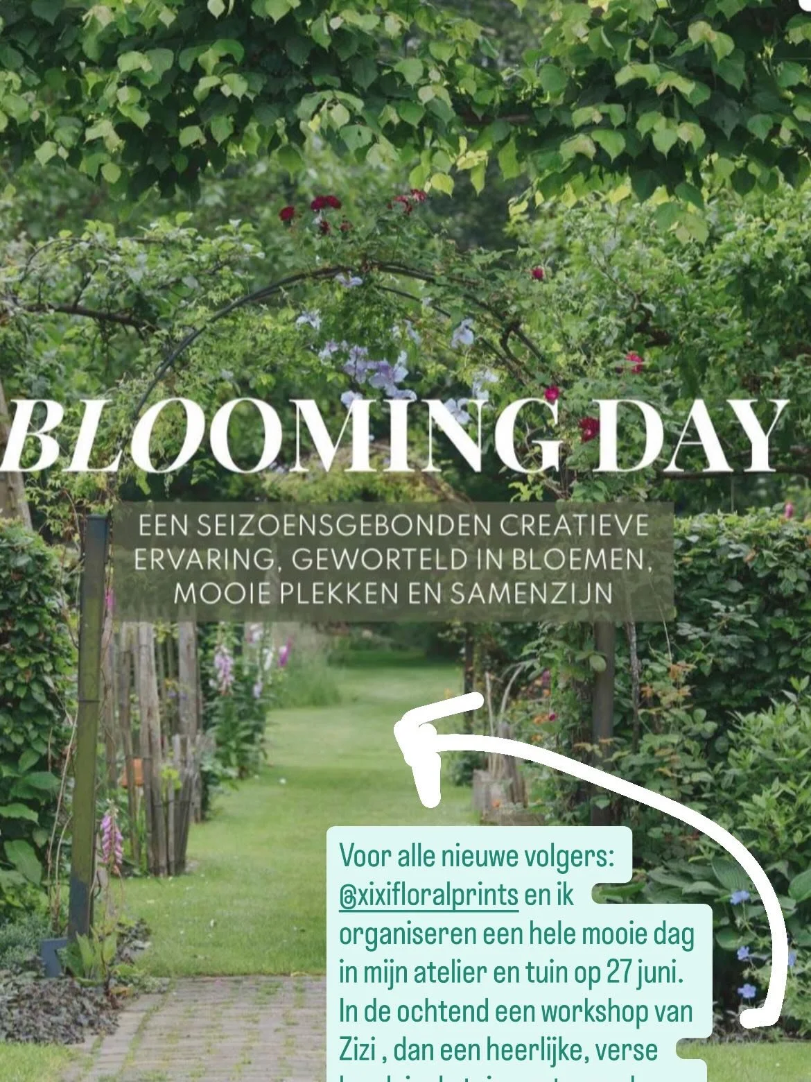 Zaterdag 27 juni organiseren @xixifloralprints en ik een heerlijke dag vol inspiratie, verwondering, groen en aandacht..
Wil je er bij zijn, er zijn nog maar n paar plaatsjes, neem dan contact op met @xixifloralprints . Zizi neemt de organisatie voor