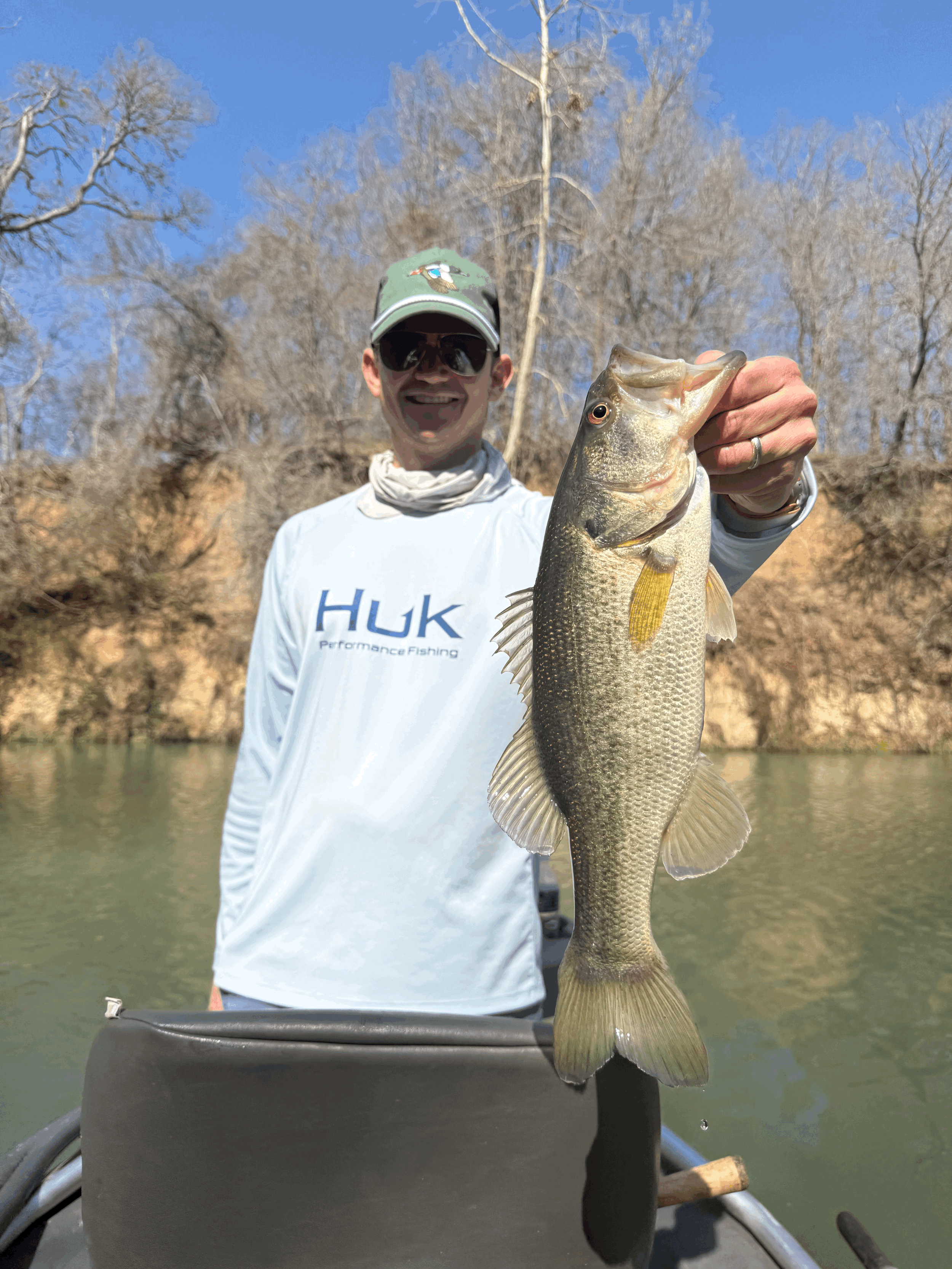 Fishing in the Texas hill country has been electric..