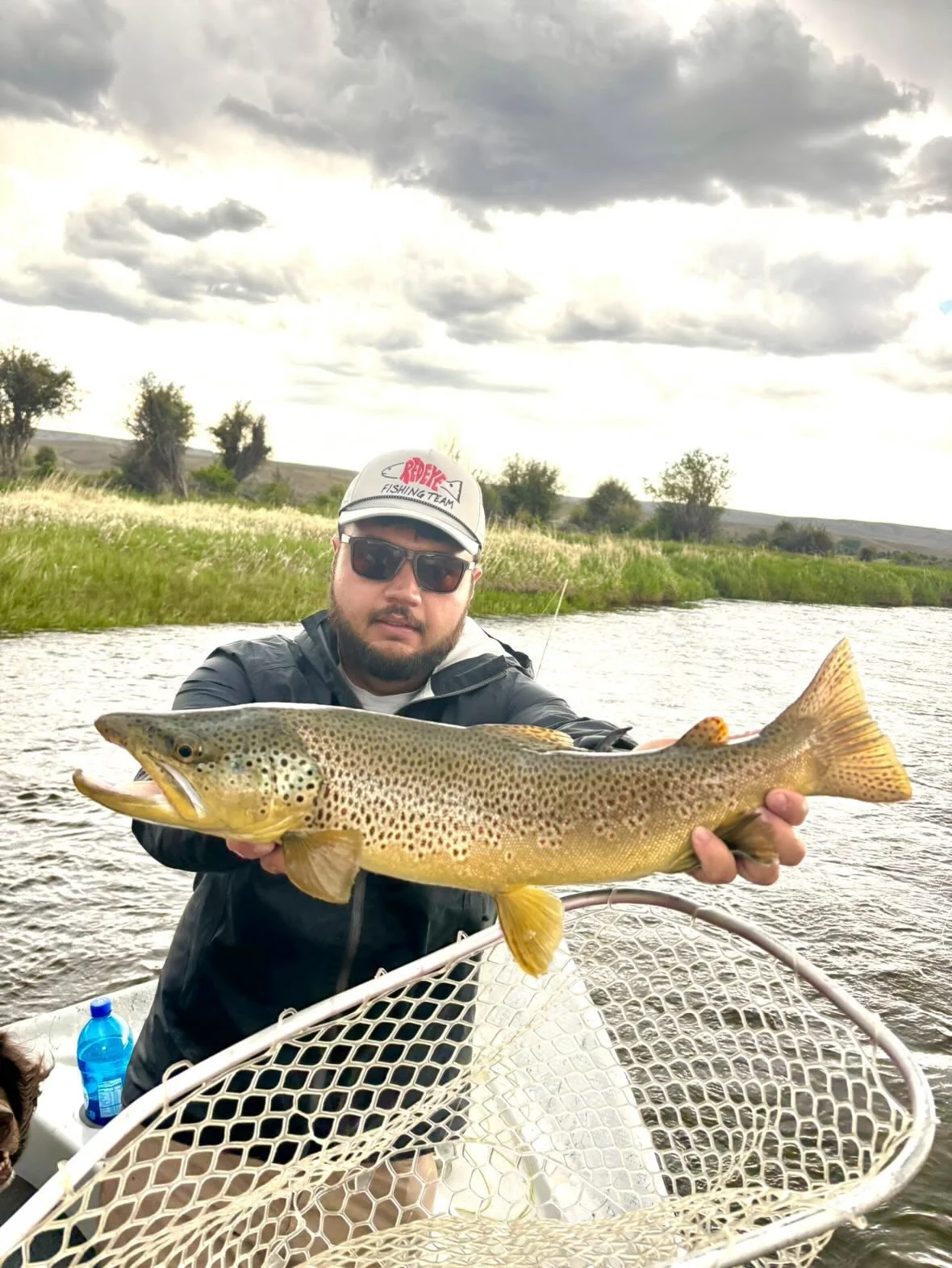 Trophy brown trout on the Green river with Pinedale Wyoming Orvis endorsed fly fishing outfitter