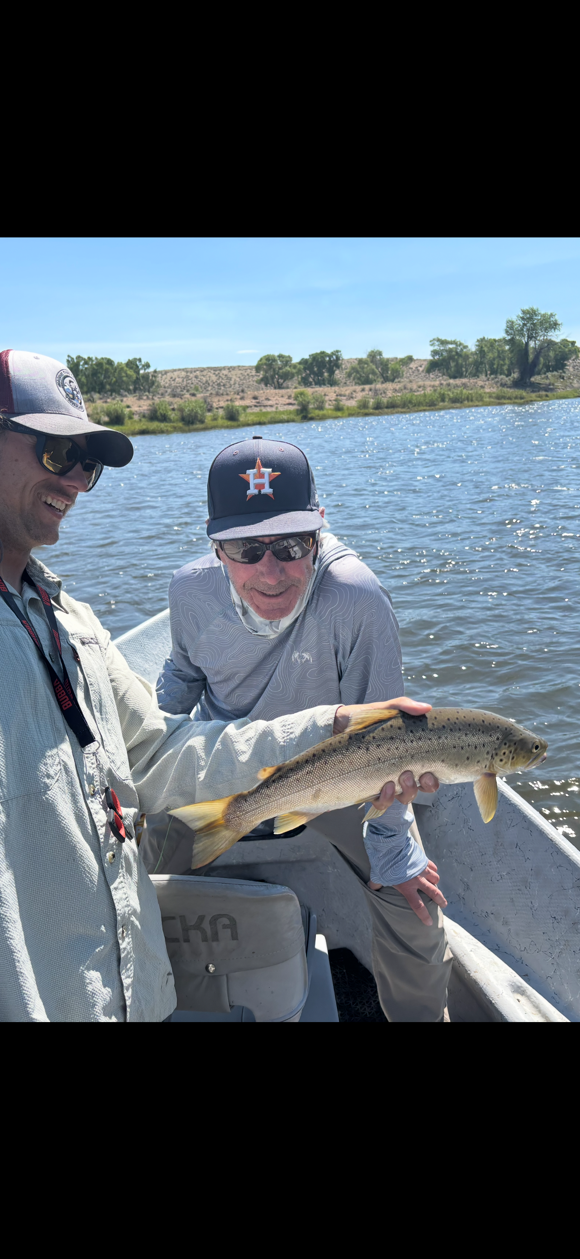 Dry fly fishing the Green river Wyoming