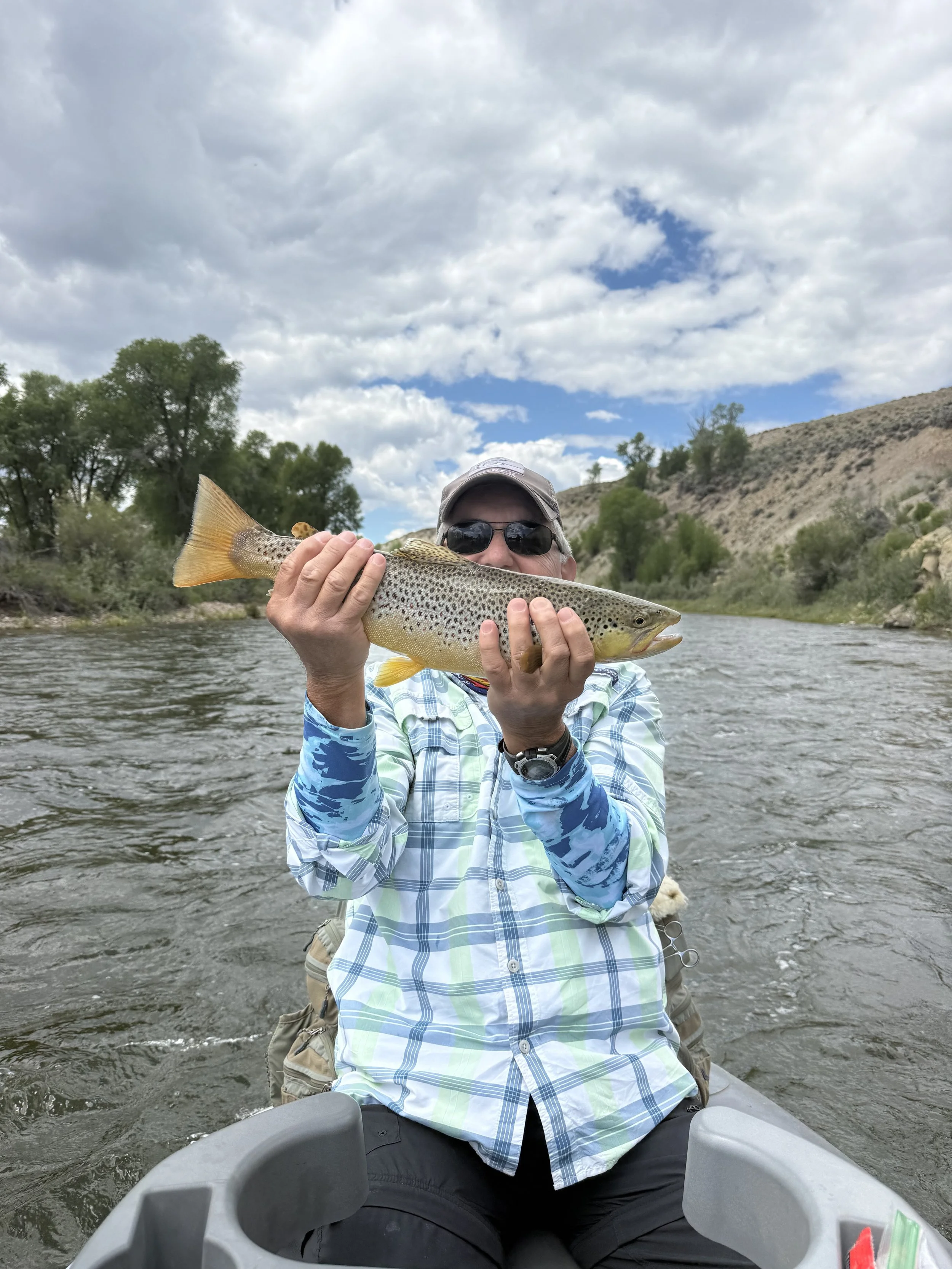 Green river Wyoming fly fishing Brown trout
