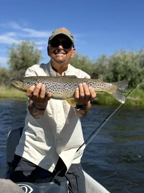 Dry fly fishing the Upper Green river in Wyoming