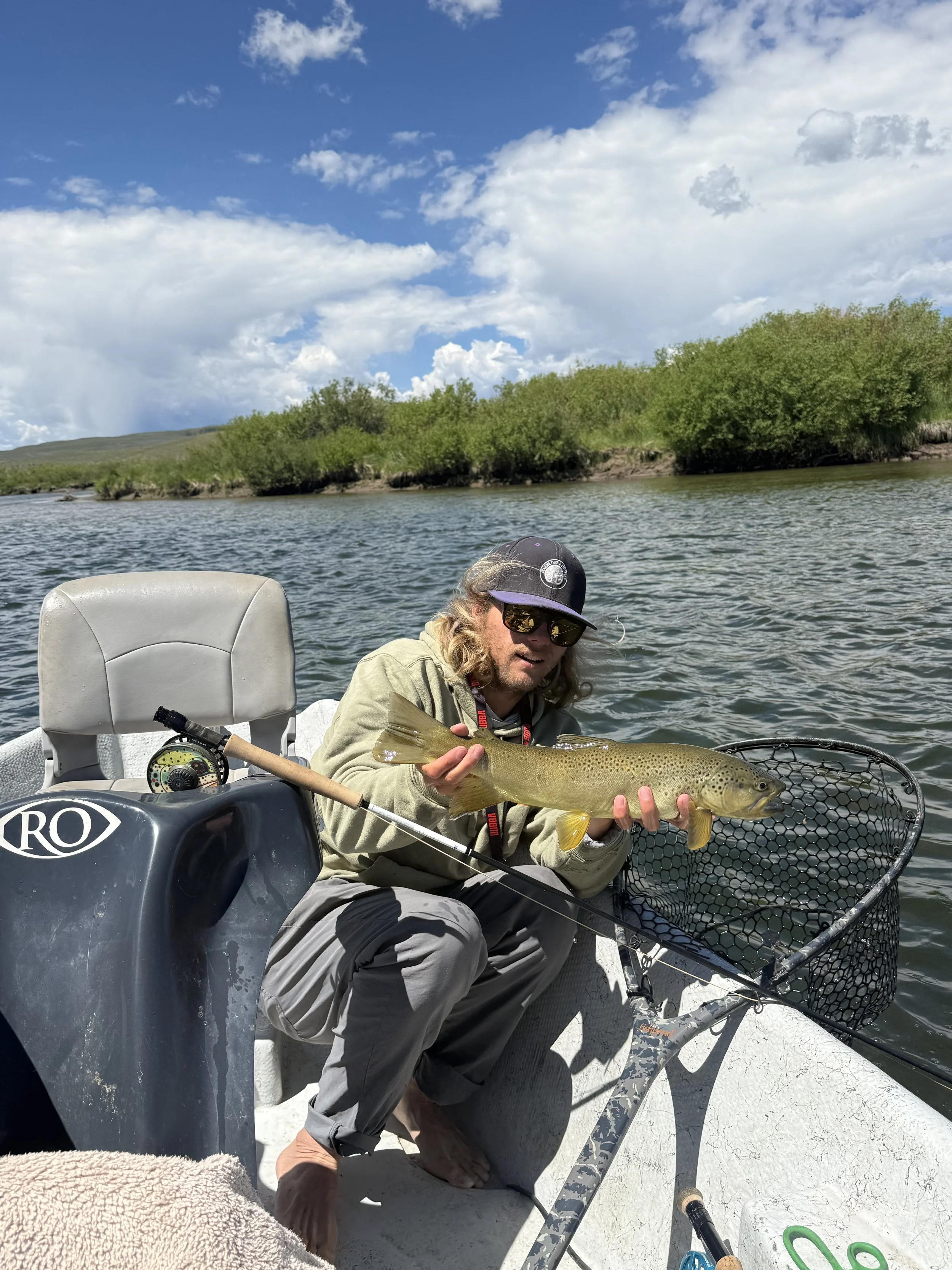 Trophy Brown trout fishing on the Green river Wyoming