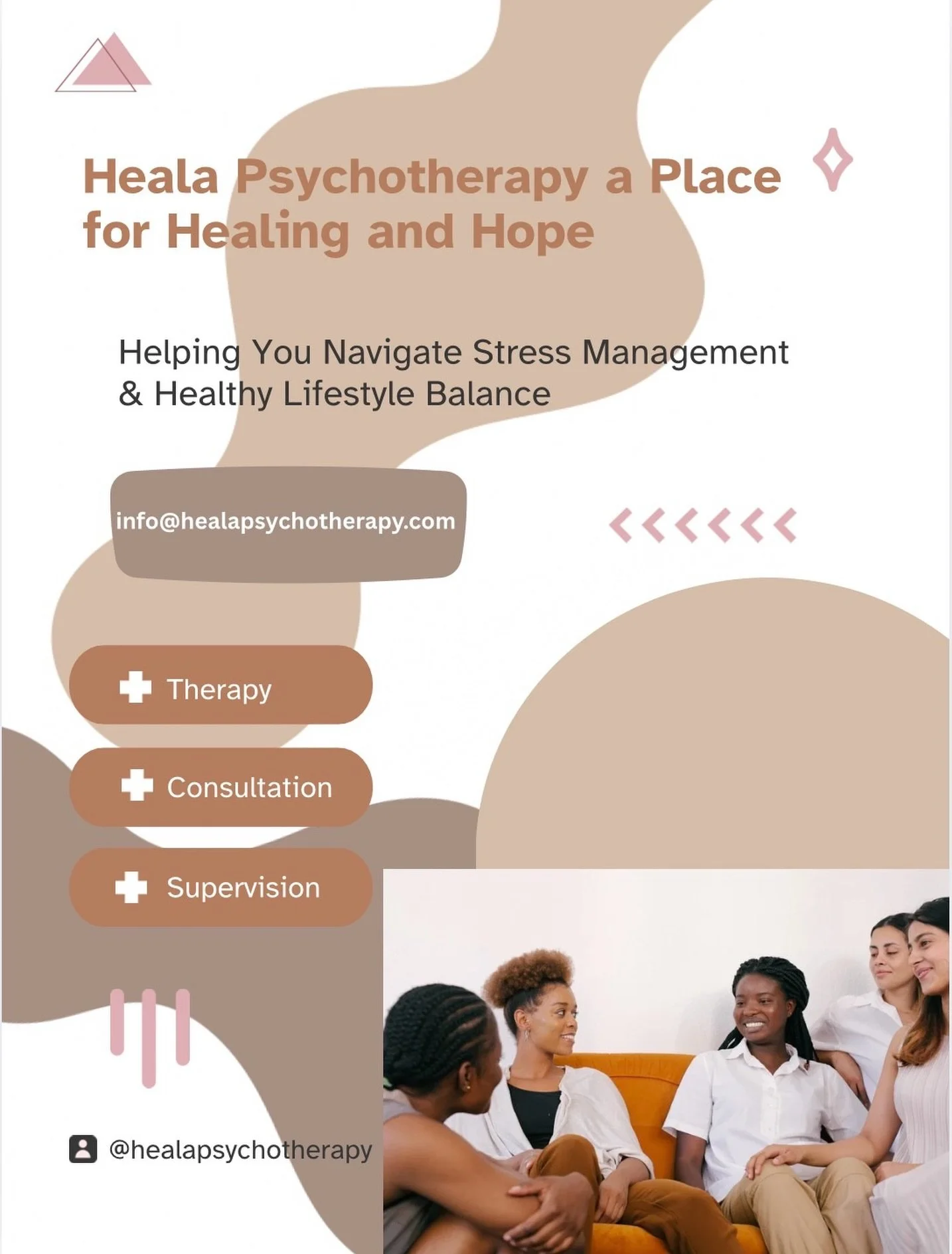 Whether you&rsquo;re looking for therapy (VA, DC, AZ), EMDR consultation services (nationwide), or LCSW group supervision (VA &amp; DC) Heala Psychotherapy has you covered. Book a free discovery call to learn more. Link in bio.