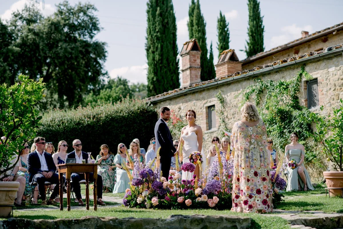 Casa Cornacchi Tuscany wedding venue ceremony