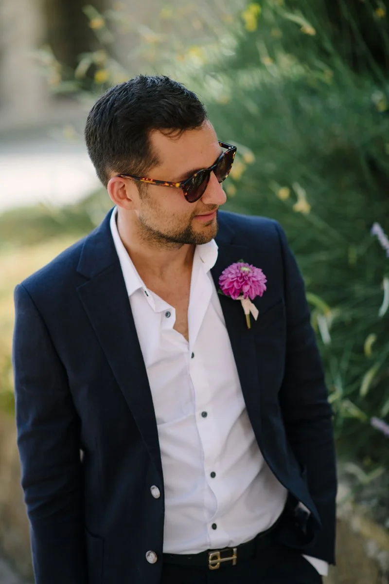 Groom waiting for the ceremony