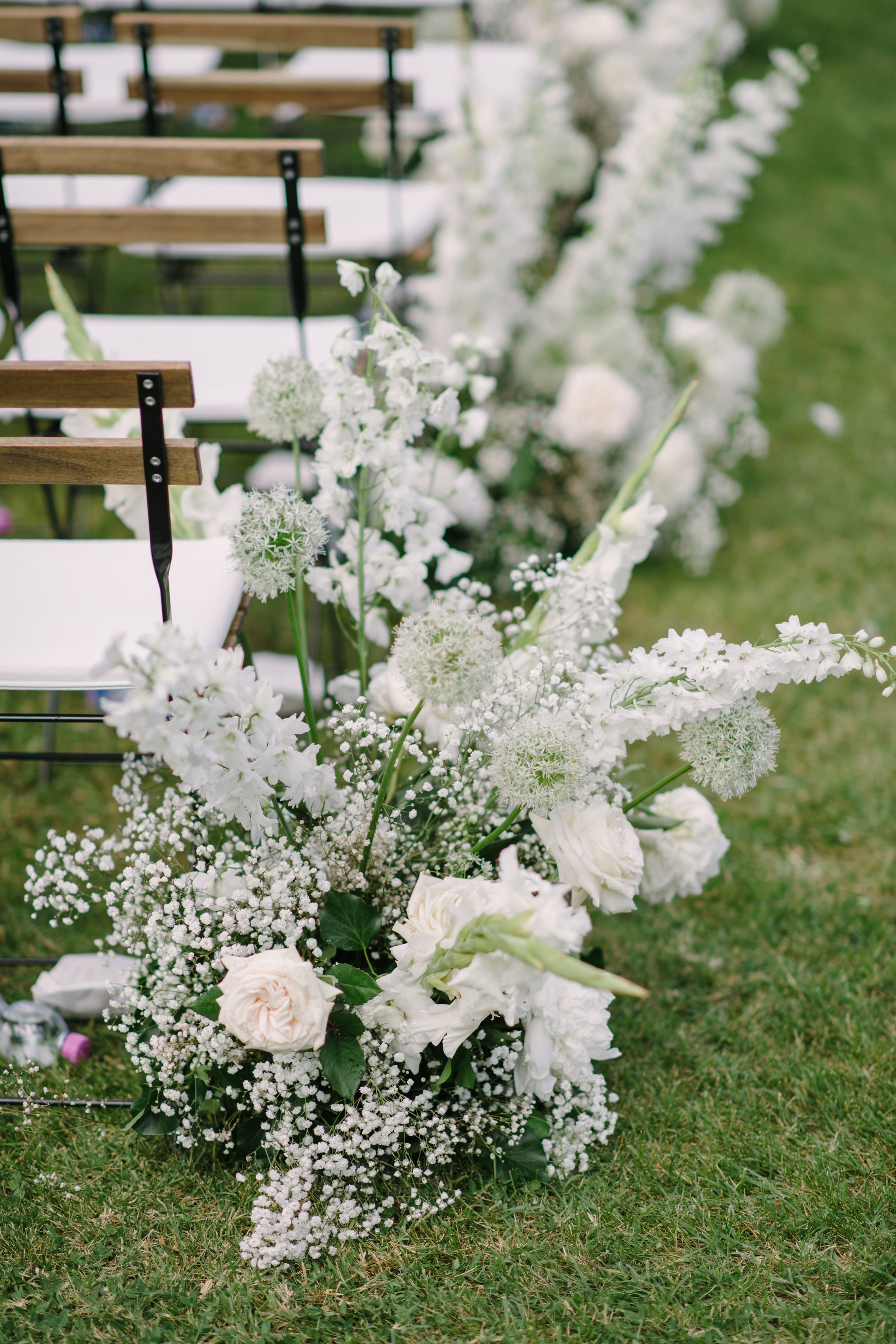 Wedding flowers at Umbrian wedding