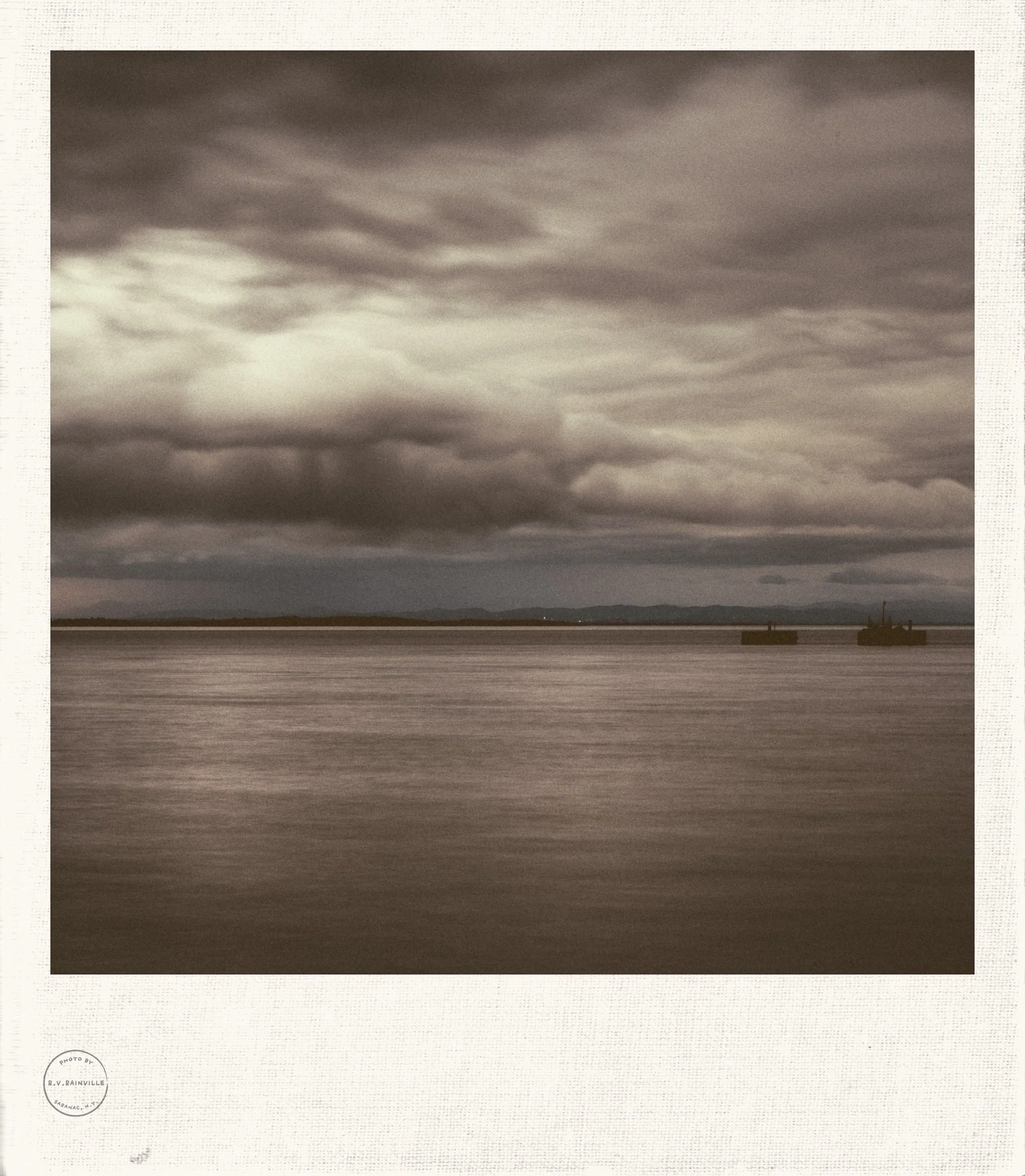 Lake Champlain from an old pier