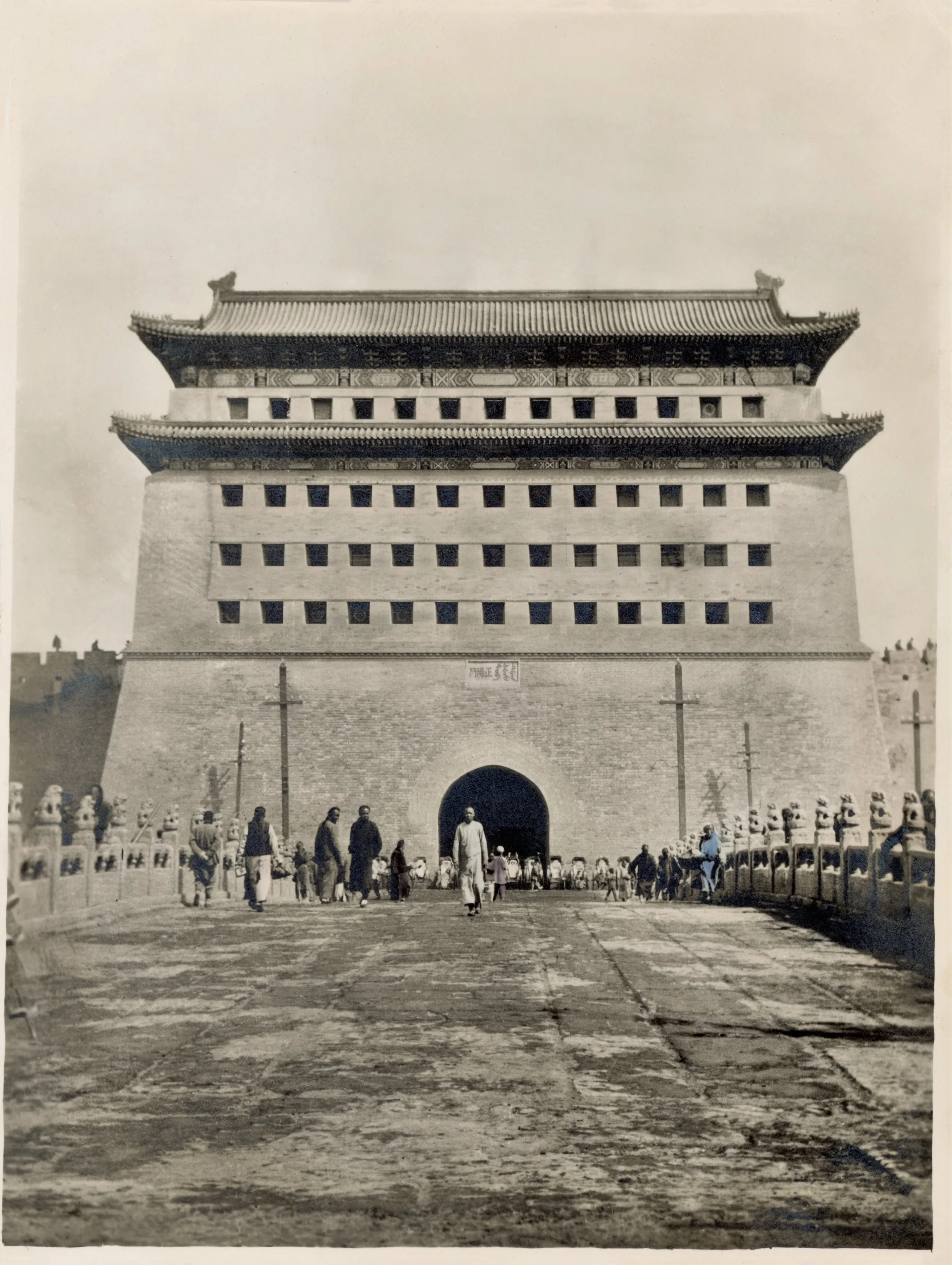 A large square building of classic Chinese architecture style.