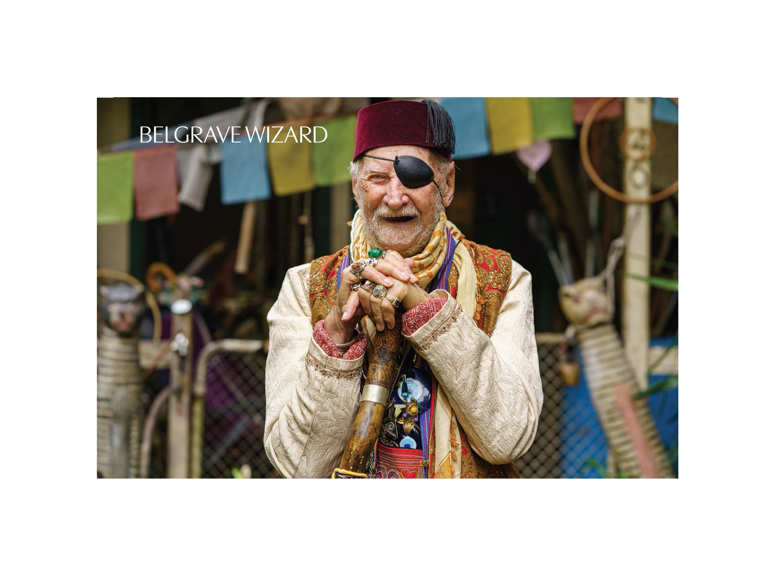 Retro Inspired Belgrave Wizard Postcard brought to you by The Baba Desi Story.