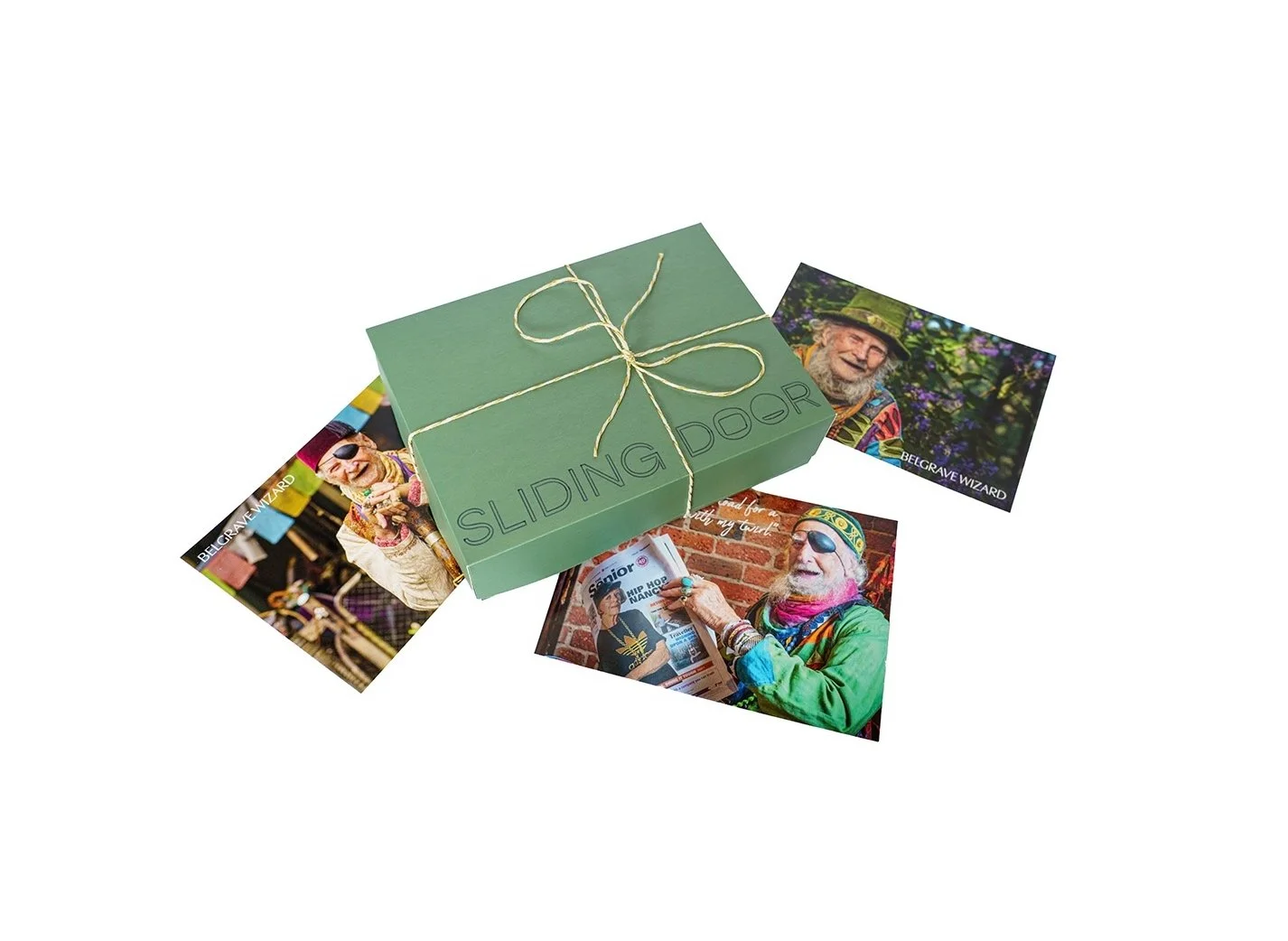 A retro inspired boxed set of Belgrave Wizard postcards.