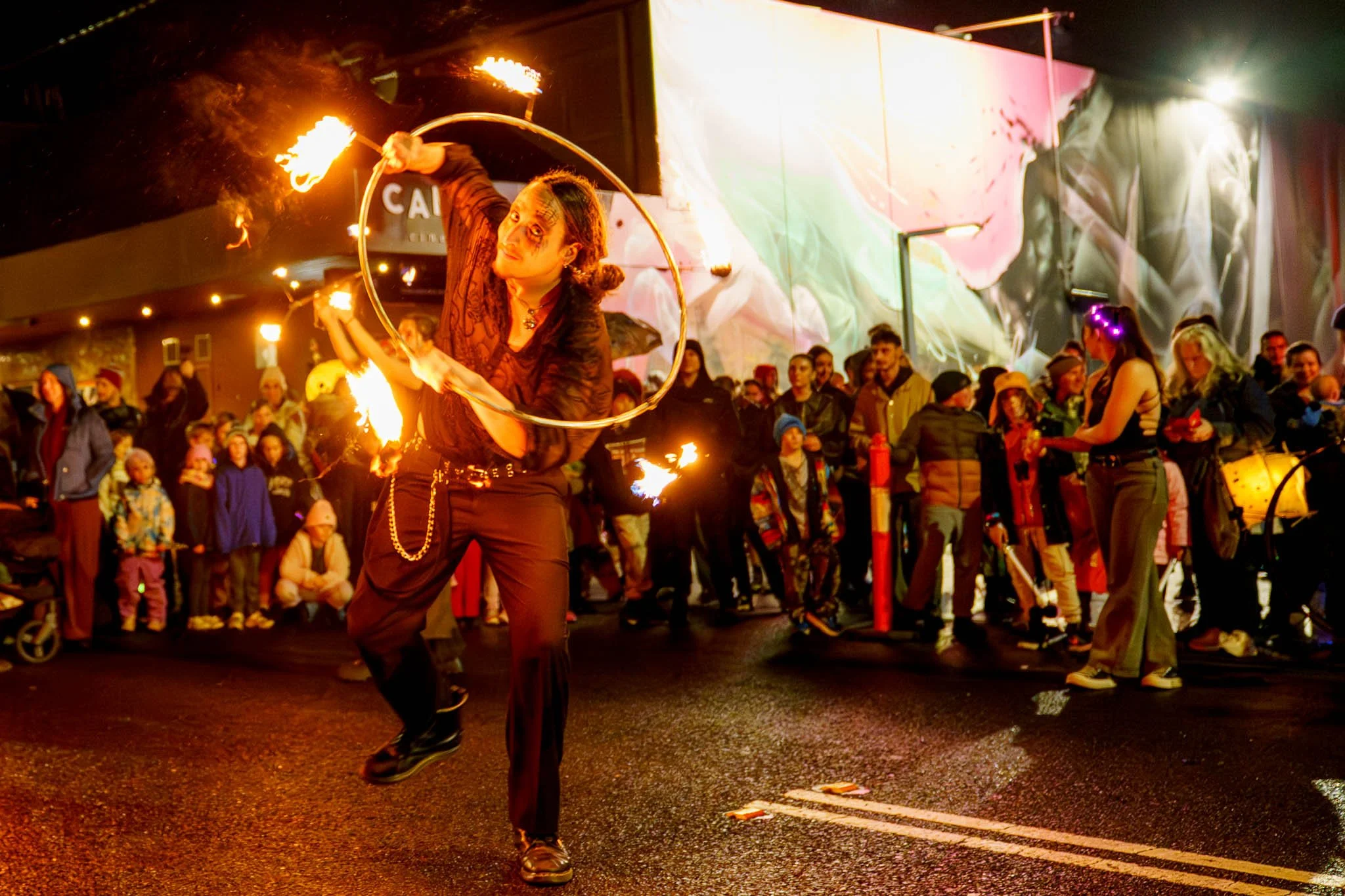 The fire twirlers are a crowd favourite each year at the annual Belgrave Lantern Parade. I cover this event each year for my local community. it is a night of illumination and close community vibes
