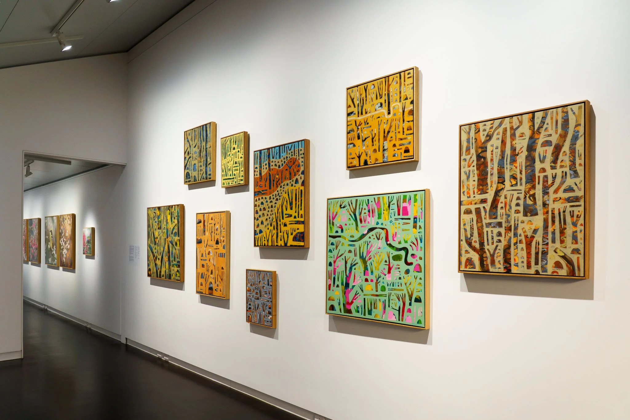 Rain White's Bushwalk is a reflective body of work inspired by the therapeutic act of walking through the landscape and the healing power of nature