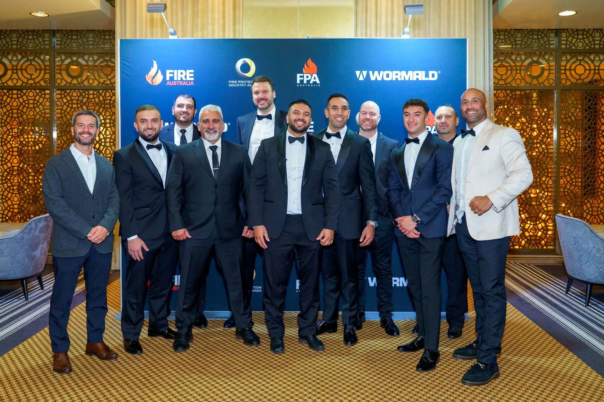 The media wall boys at Fire Australia Crown Palladium event
