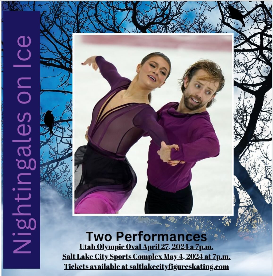 Exciting News! World &amp; Olympic ice dancers Kaitlyn Hawayek and Jean-Luc Baker will skate alongside local talent in Utah! Join us at Nightingales on Ice for their stunning performances. Tickets just $15. Nightingales on Ice Tickets, April 27th and