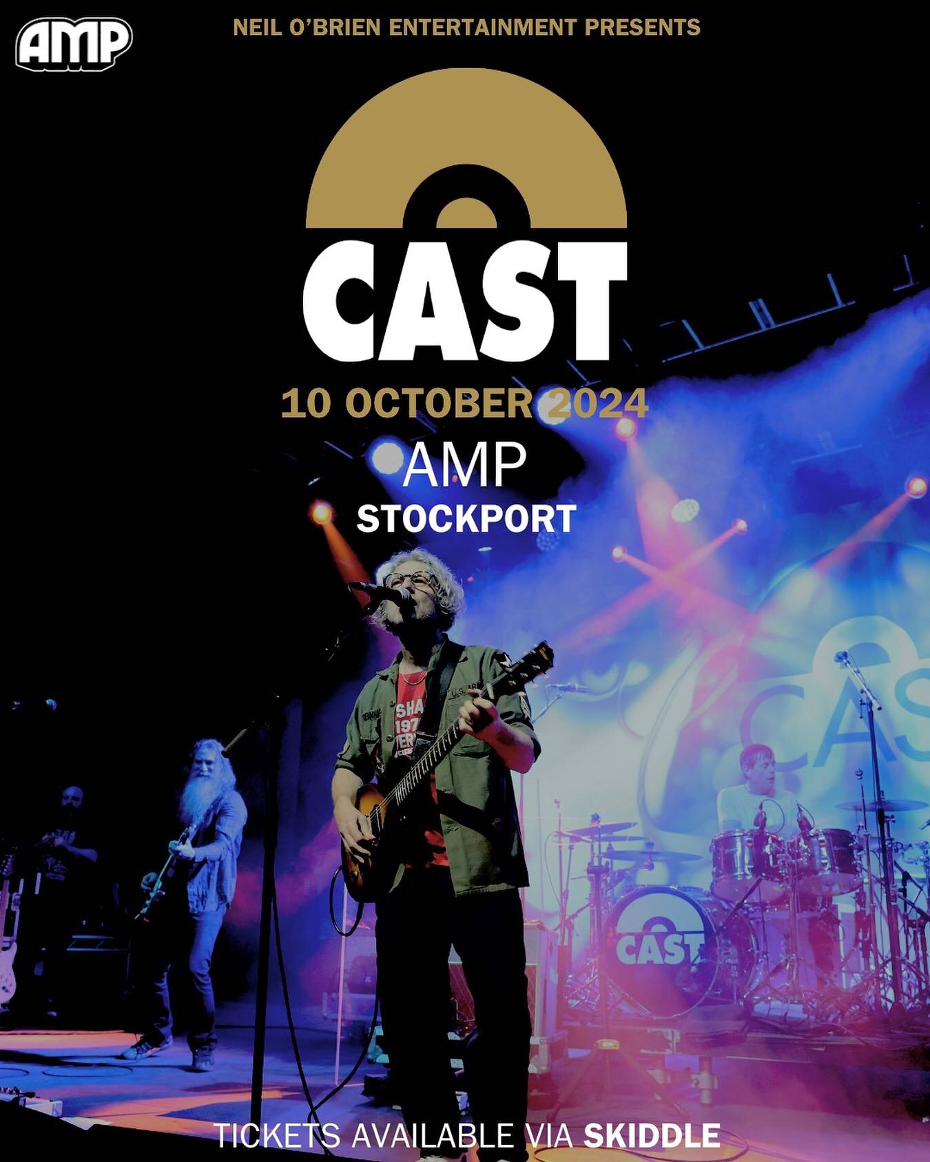 10 October 2024 - We are proud to announce that @castbandofficial will be coming to perform at @ampstockport - PRESALE starts tomorrow/Wednesday 27.3 at 10am // @skiddleuk in bio for presale and general sale afterwards. 

We can&rsquo;t wait to see y