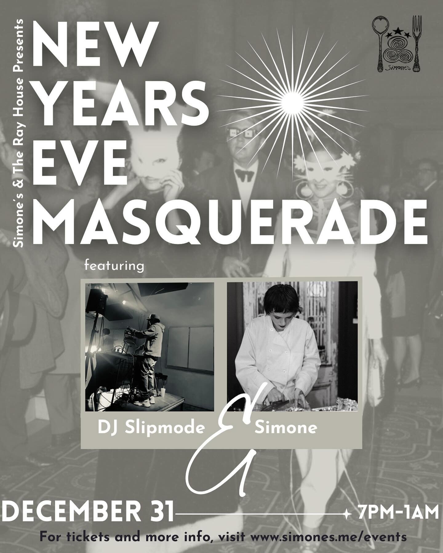 Celebrate with us and prepare for an unforgettable evening as we pop some champagne and enjoy some end-of-the-year celebratory music (featuring Slip mode as our DJ) paired with canap&eacute;&rsquo;s, beverages, decor, and good friends or lovers. 

Ti