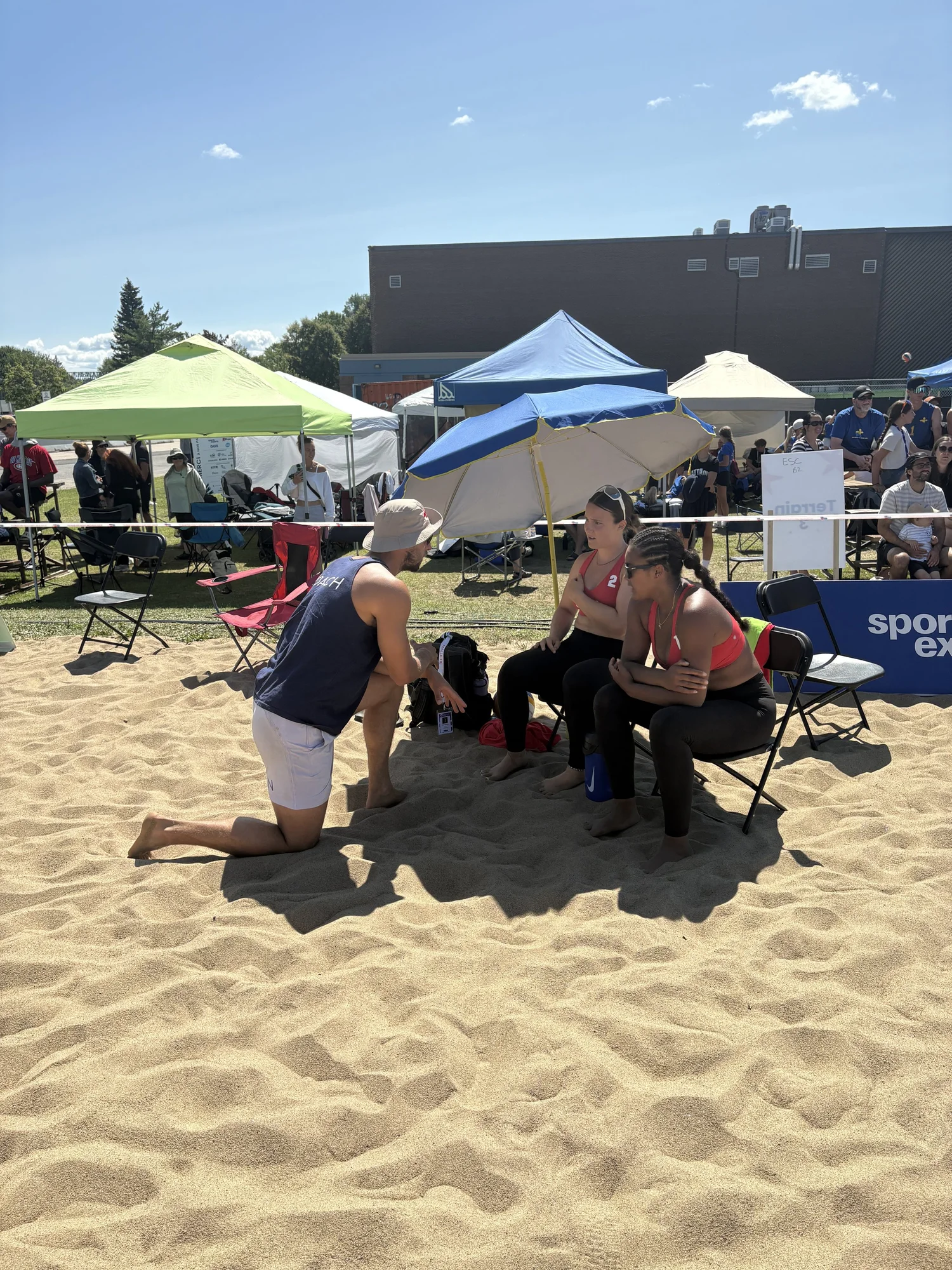 Moment de coaching avec un·e athlète