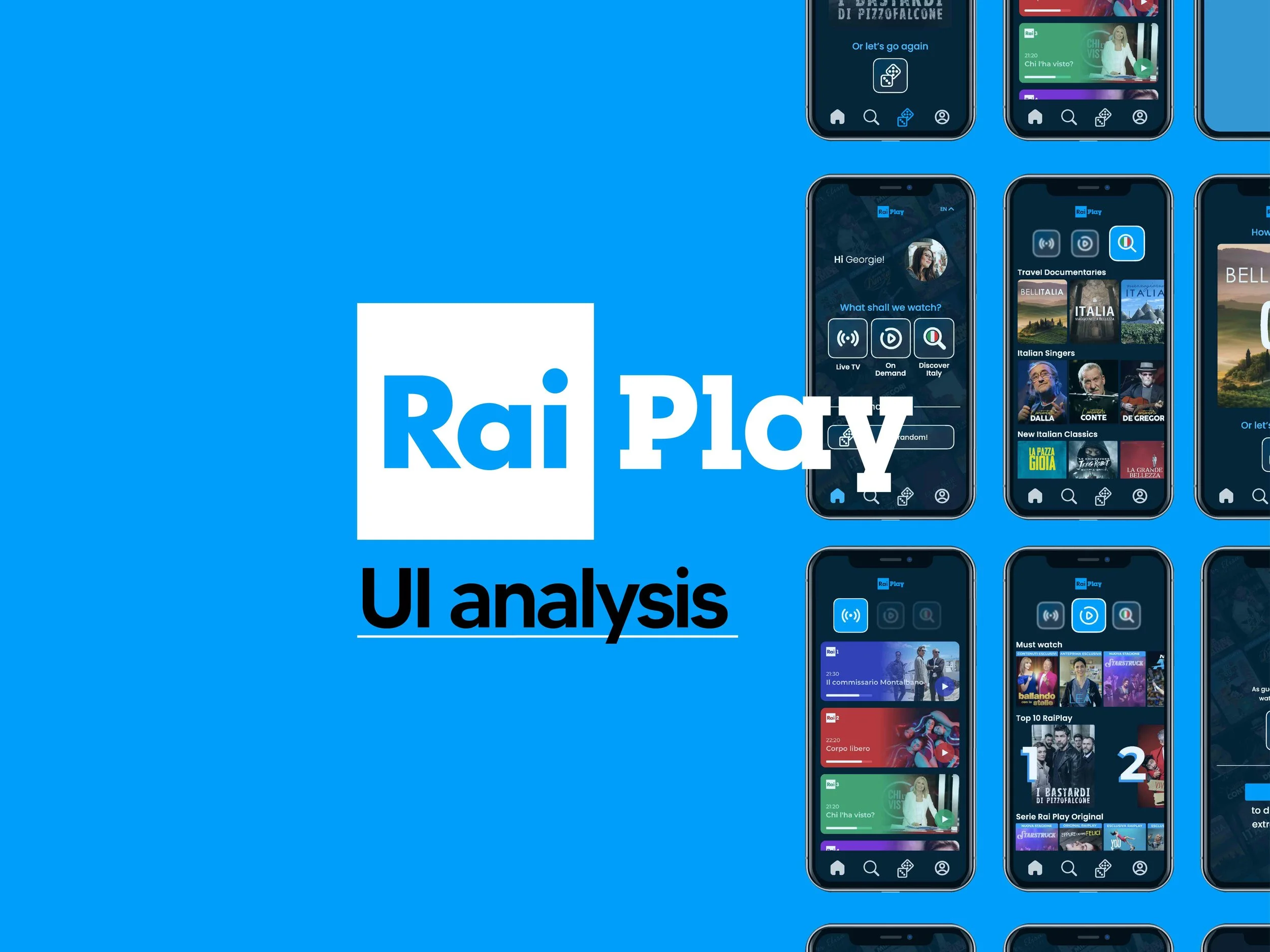 Rai Play - UI analysis