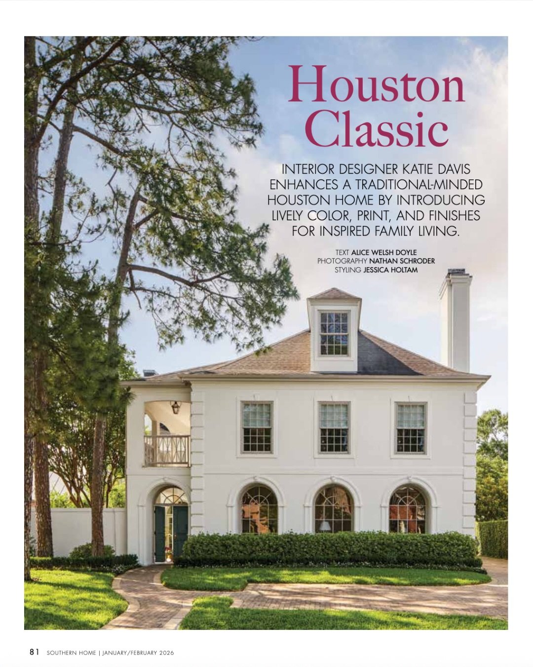 Now this is how we like to start a new year 😌

@katiedavisdesign kicks off
2026 with this killer print feature in @southernhomemag!We have loved this project since the first walk-through. Thank you to @lynnleeterry for seeing the magic ✨ Snag your c