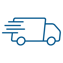 Icon of delivery truck driving