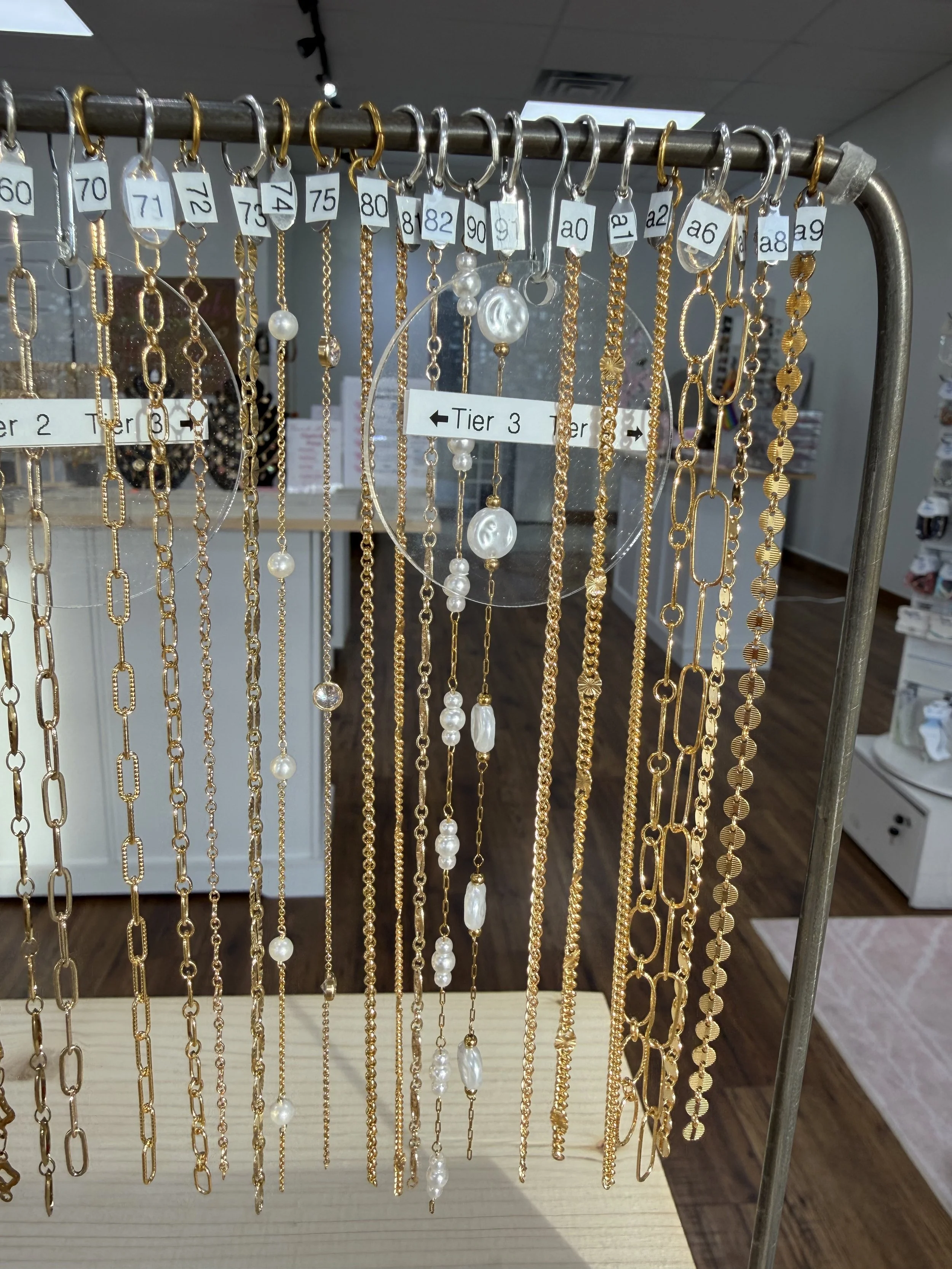 Closer look and chains numbers below