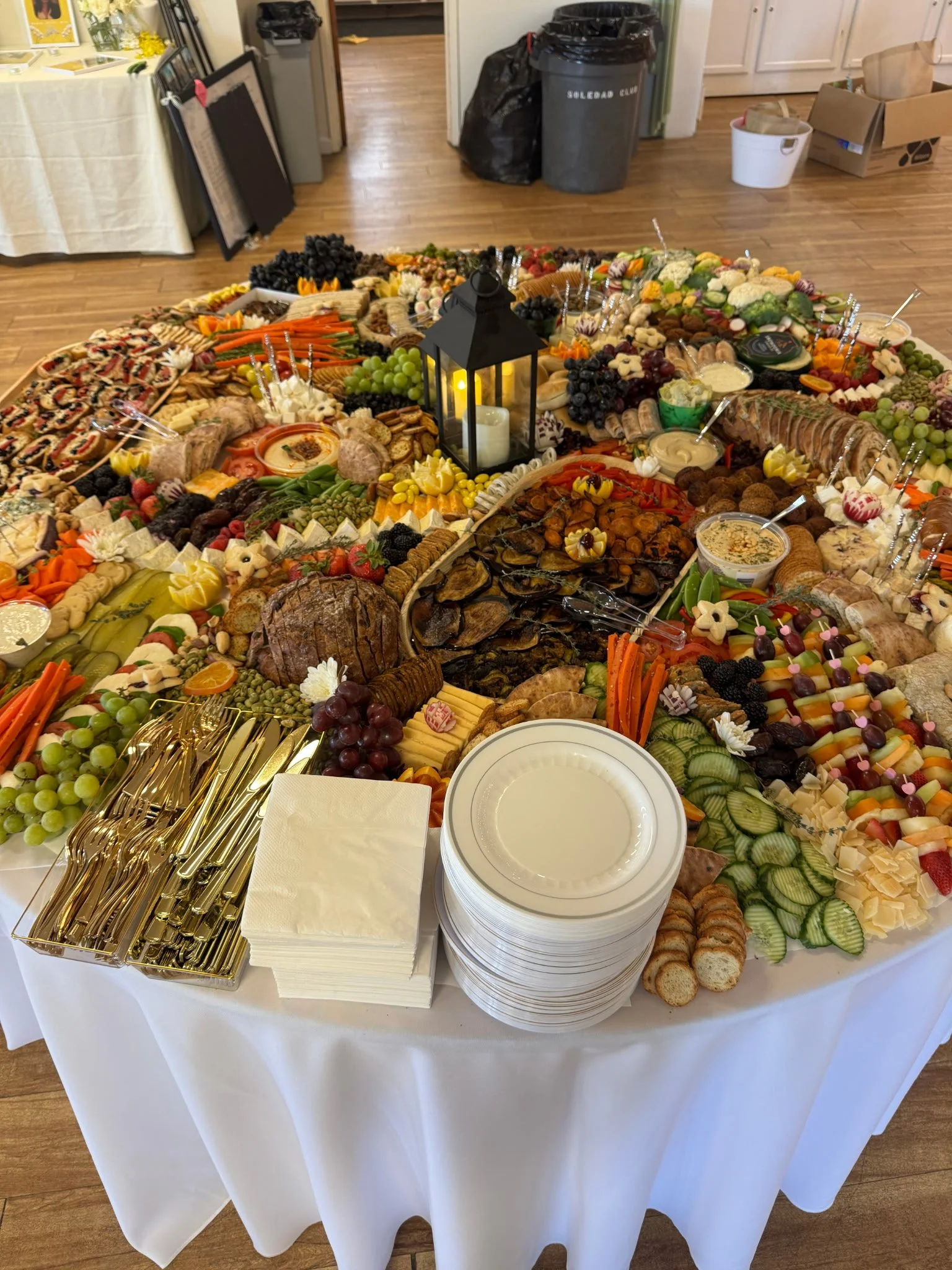 A beautiful grazing table created for a wedding in San Diego.