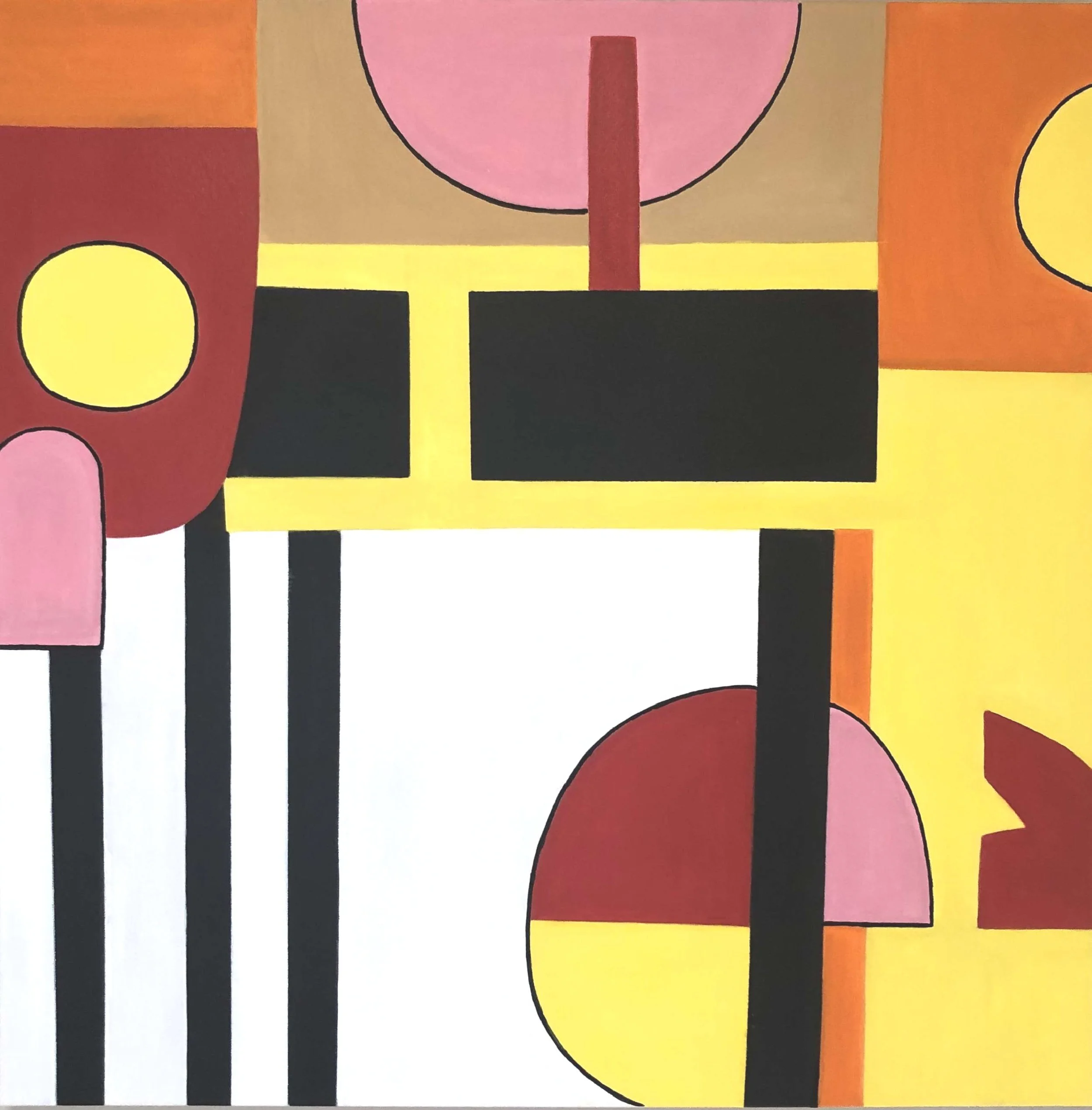 Springtime, 2025. Acrylic on Canvas-36" x 36"