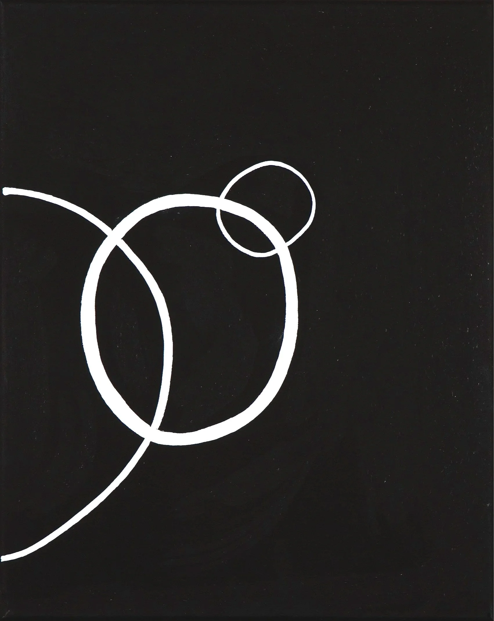 Zero, 2026. Acrylic on Canvas 16" x 16"