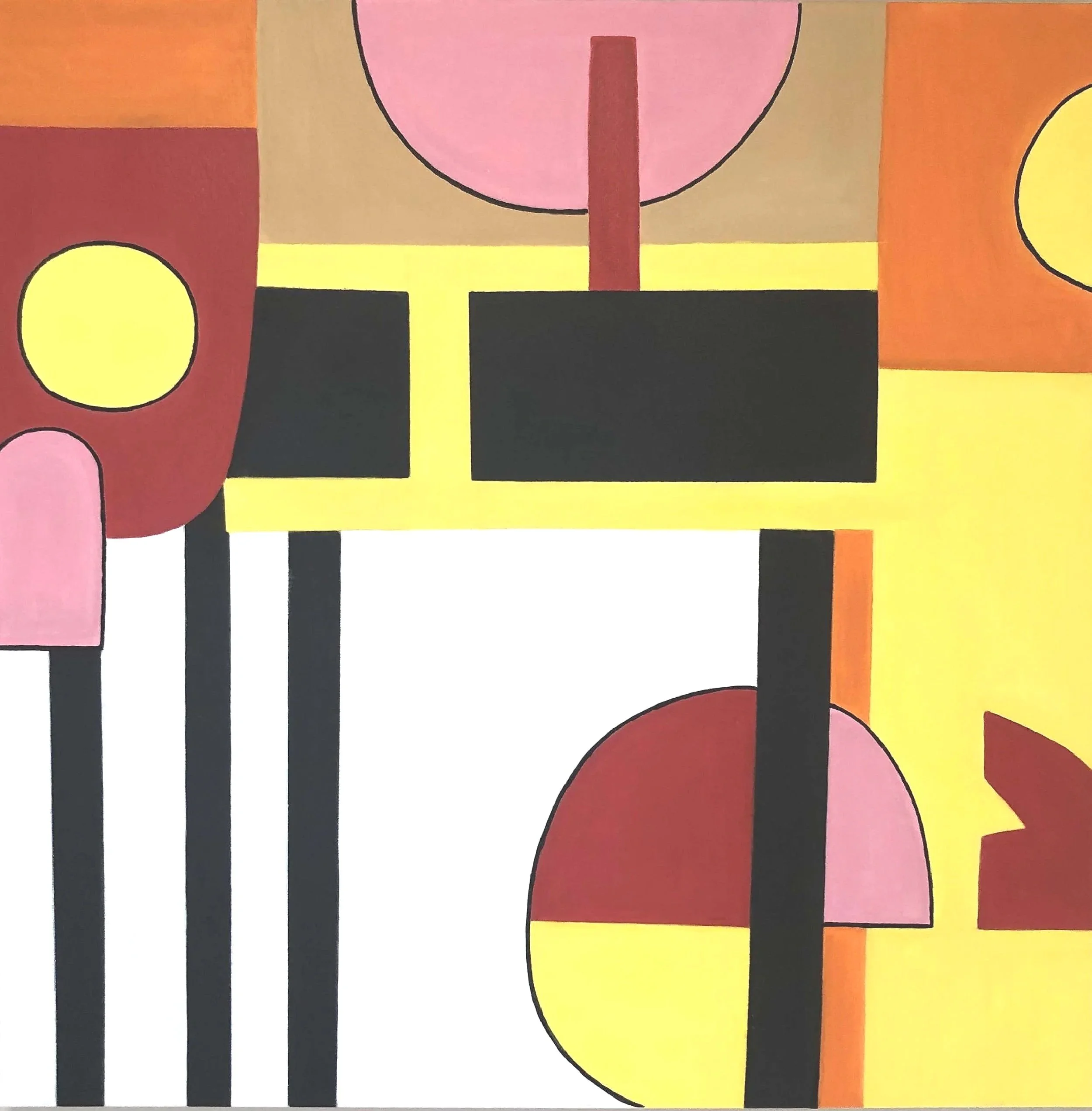 Springtime, 2025. Acrylic on Canvas   
36" x  36"

