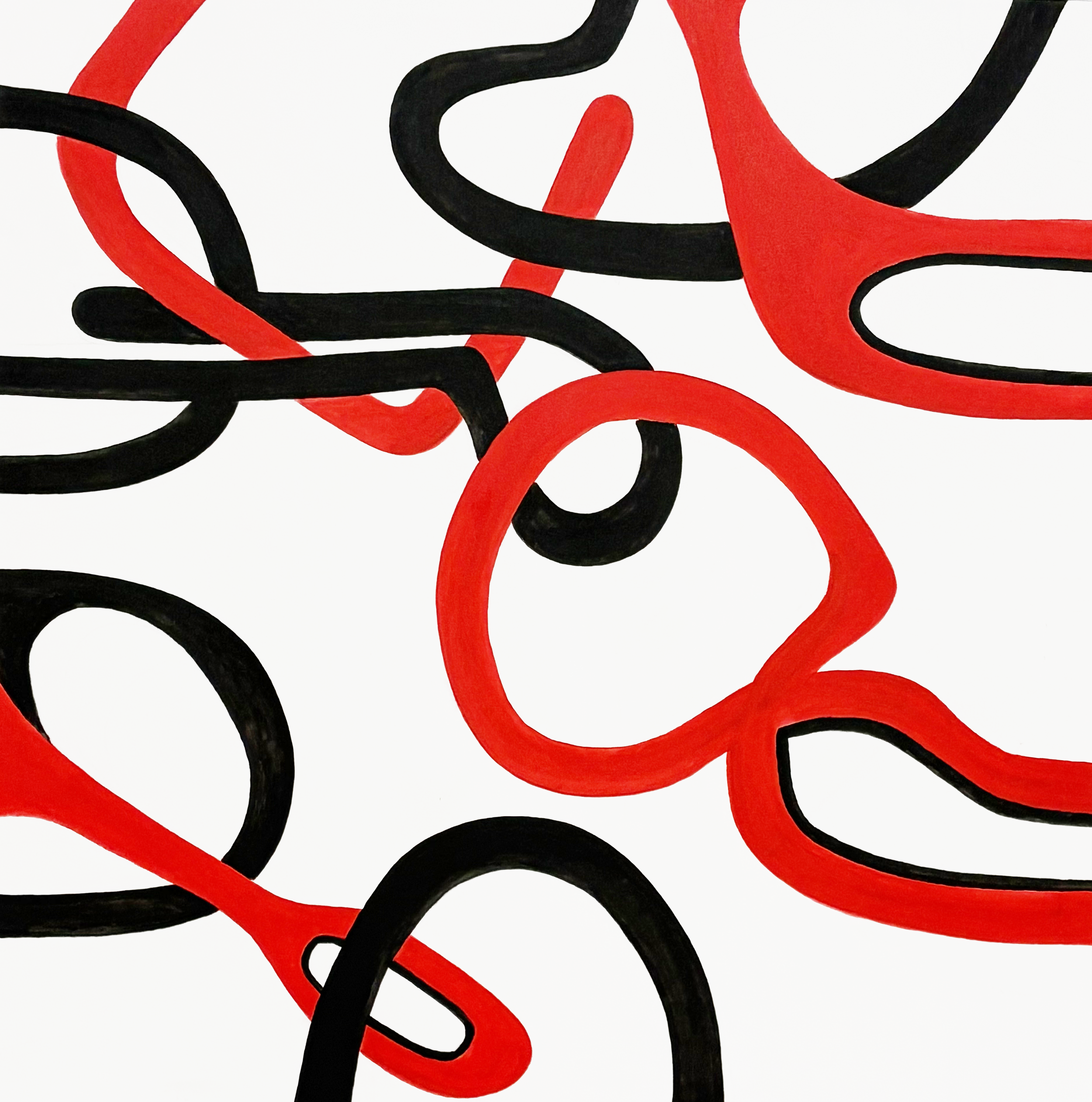 Scambled,2024. Acrylic on Canvas - 36" x 36"