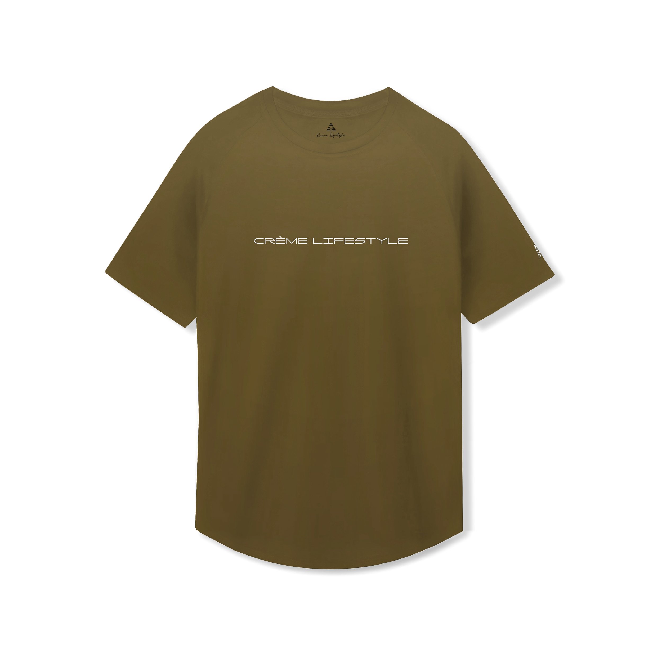 Green white font cotton shirt creme front .jpg