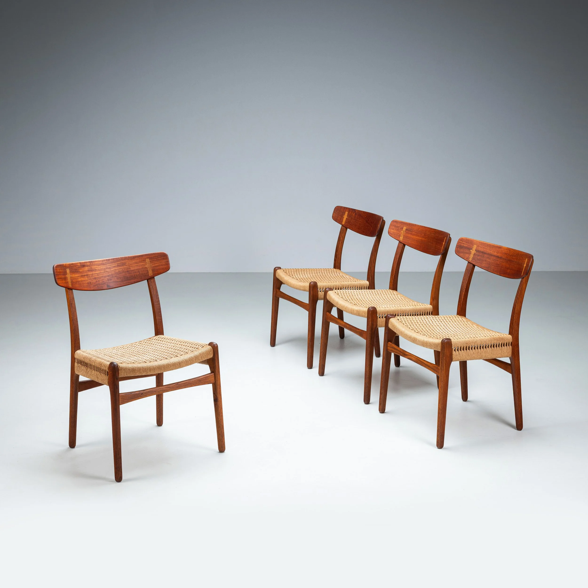 Hans J. Wegner set of four CH23 chairs