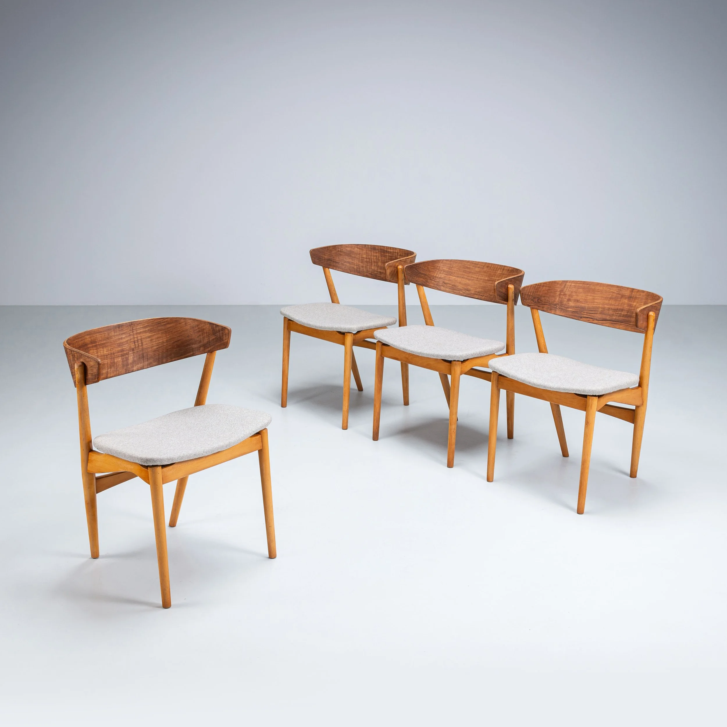 Helge Sibast No. 7 set of four dining chairs