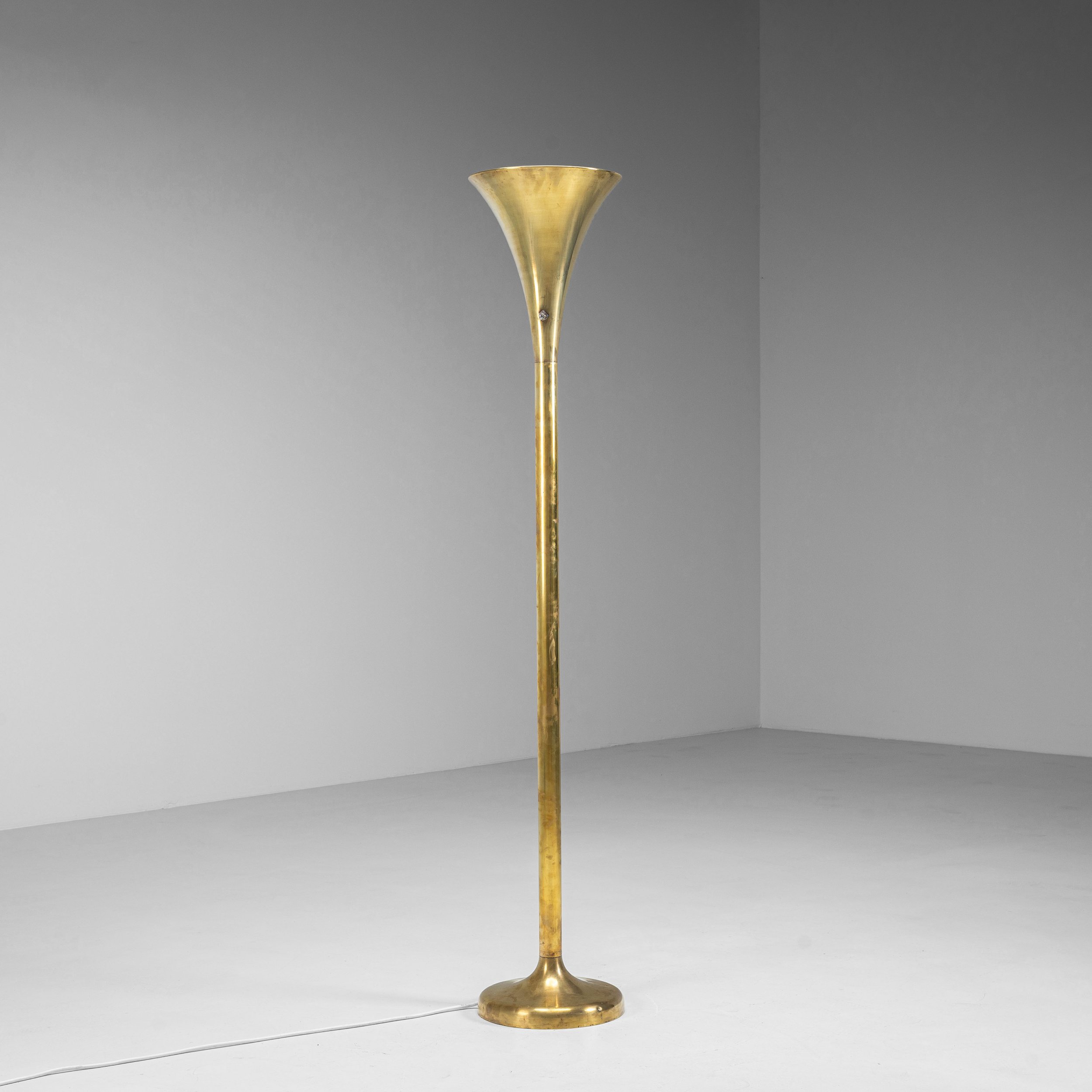 Brass ''Luminator'' floor lamp by Marcello Piacentini