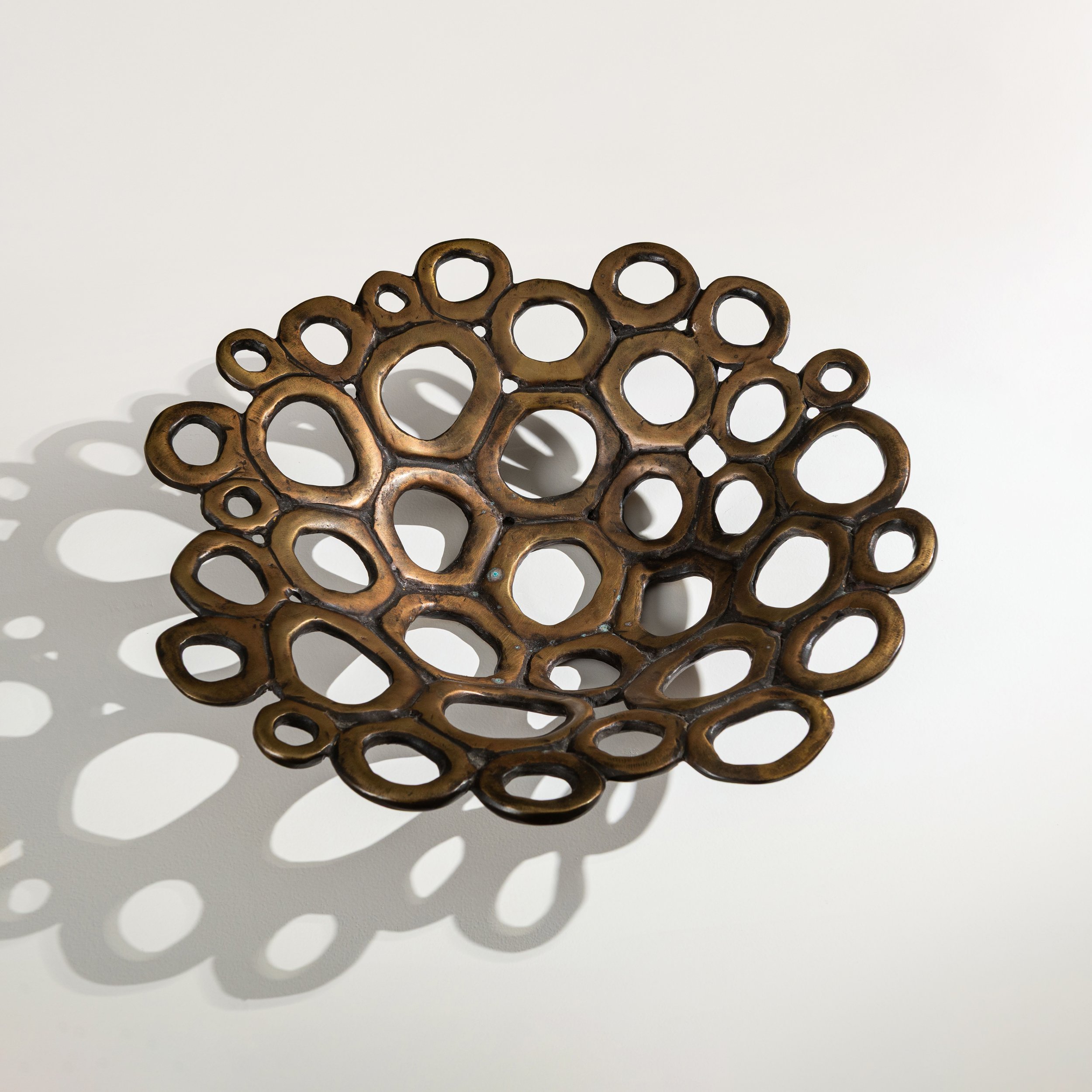 Solid brass fruitbowl