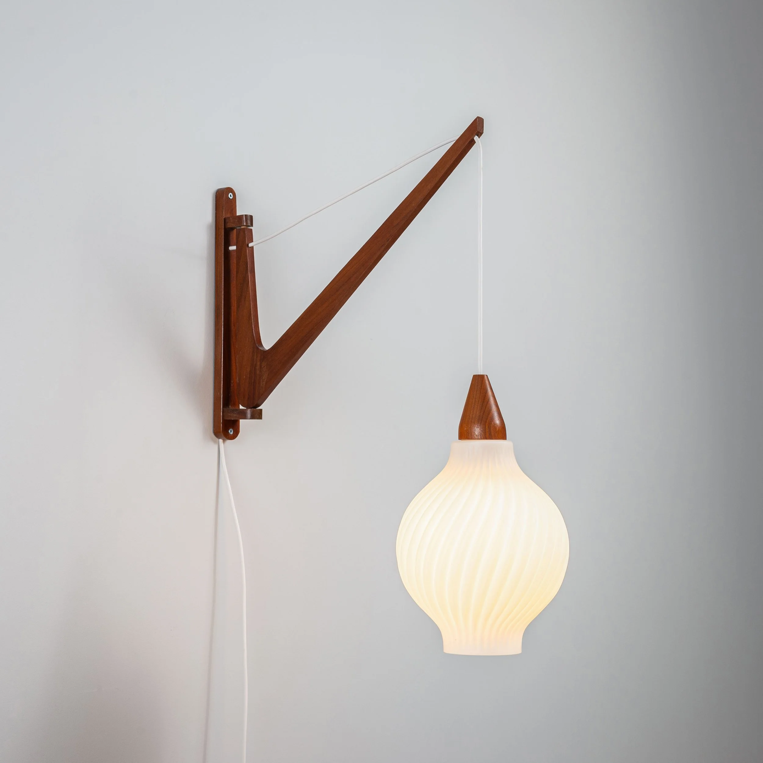 Mid-Century Danish suspended wall lamp