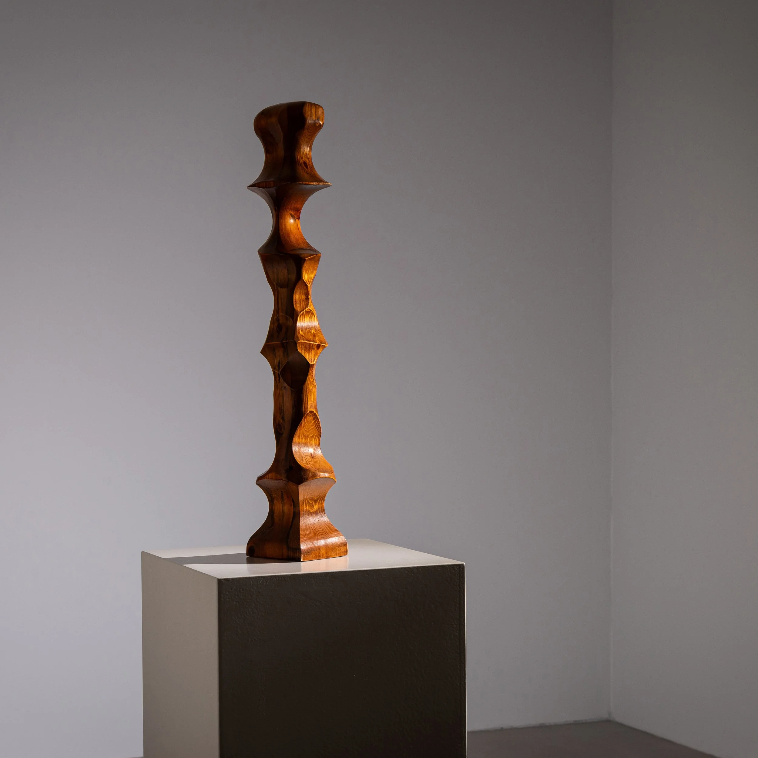 Abstract wooden sculpture