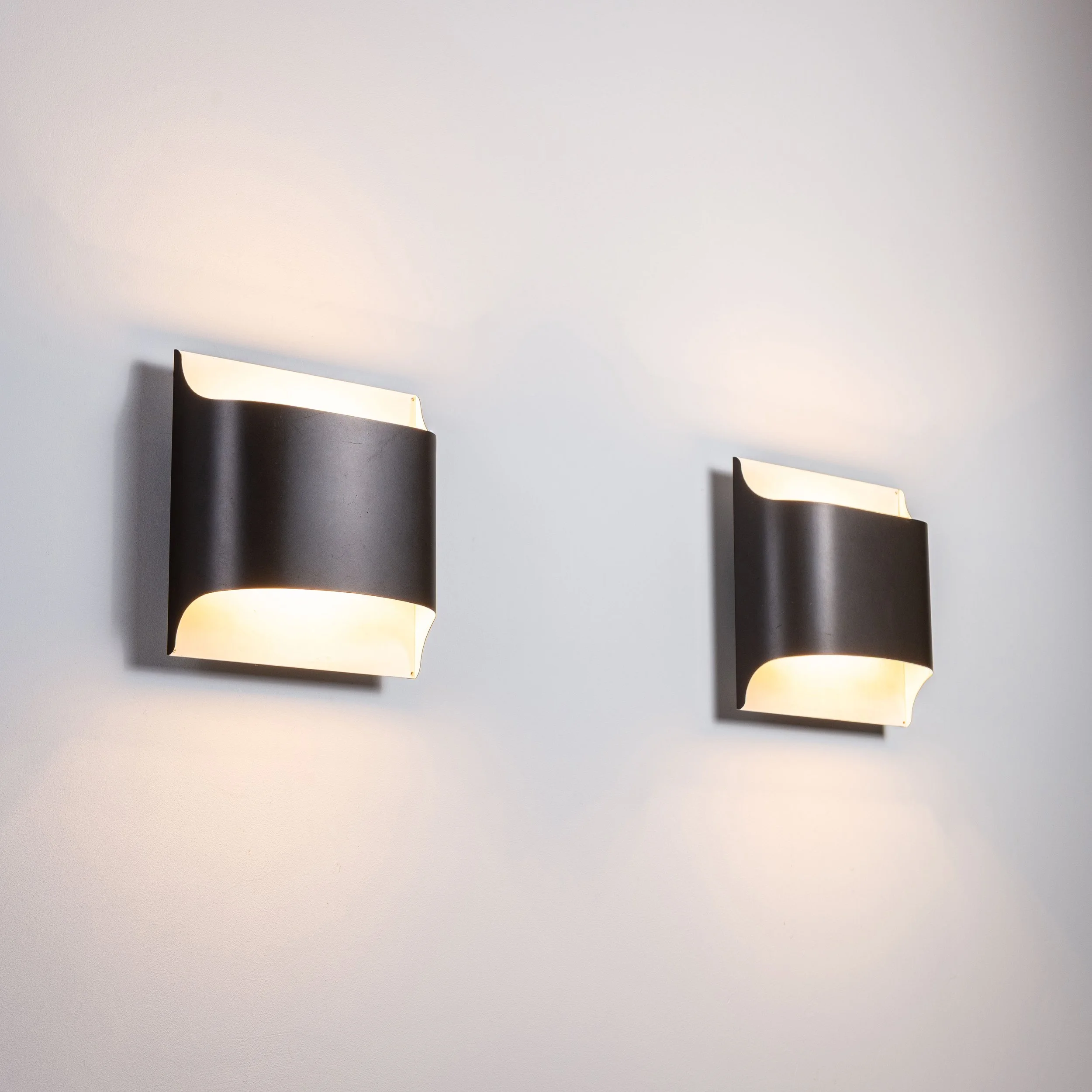 Pair of model 2030/31 wall lamps by Rolf Krüger & Dieter Witte for Staff Leuchten