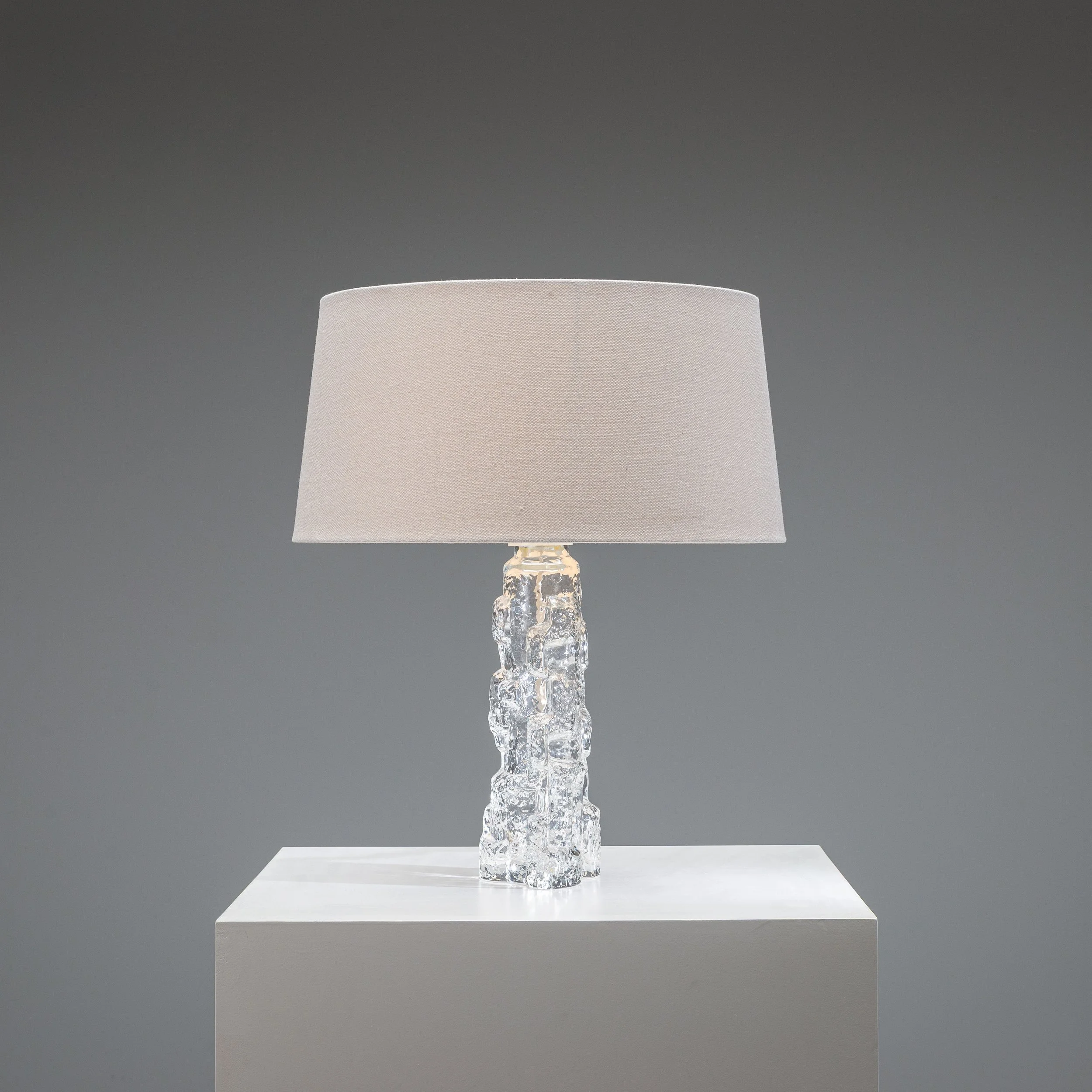 Reijmyre Glasbruk glass table lamp Sweden