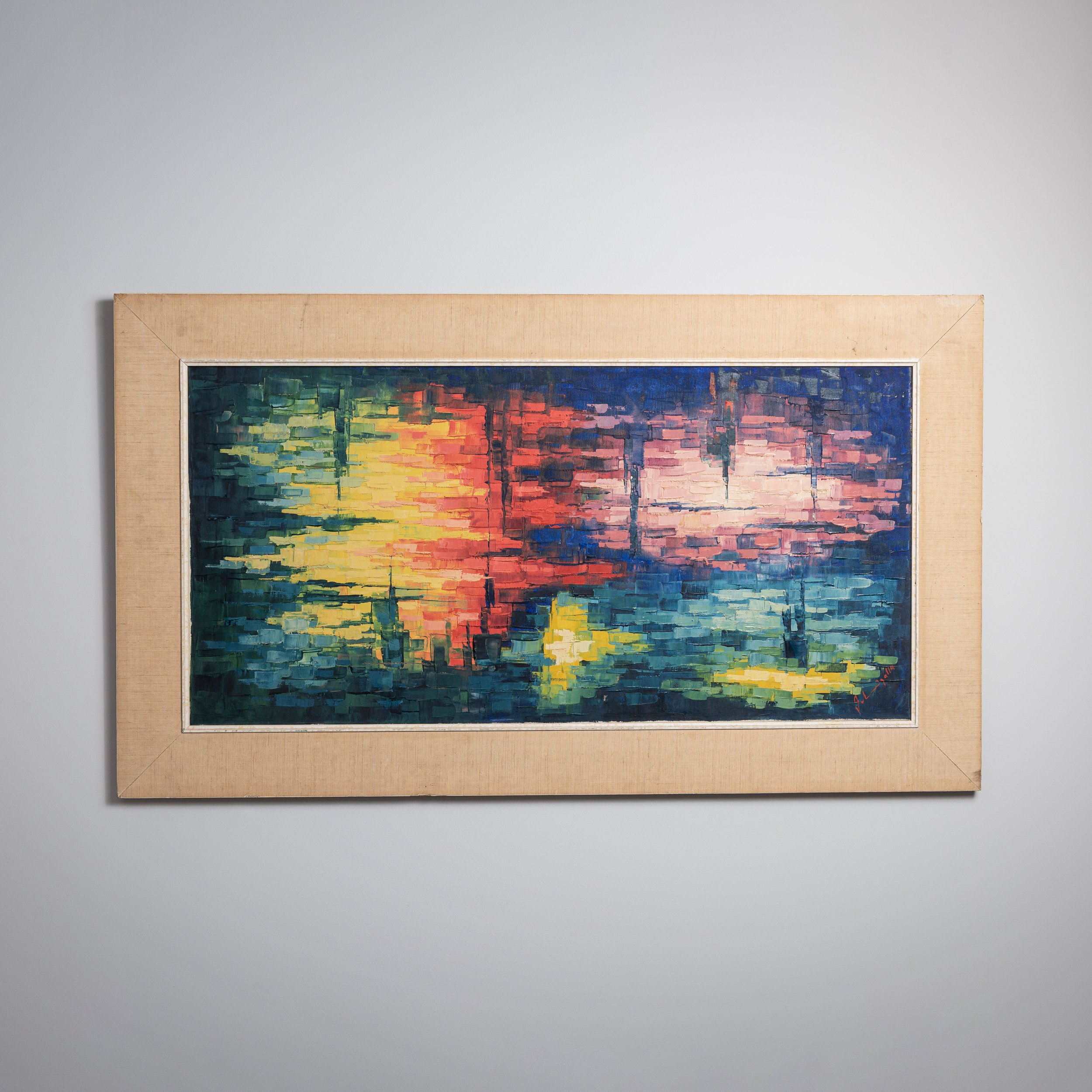 Atmospheric abstract painting